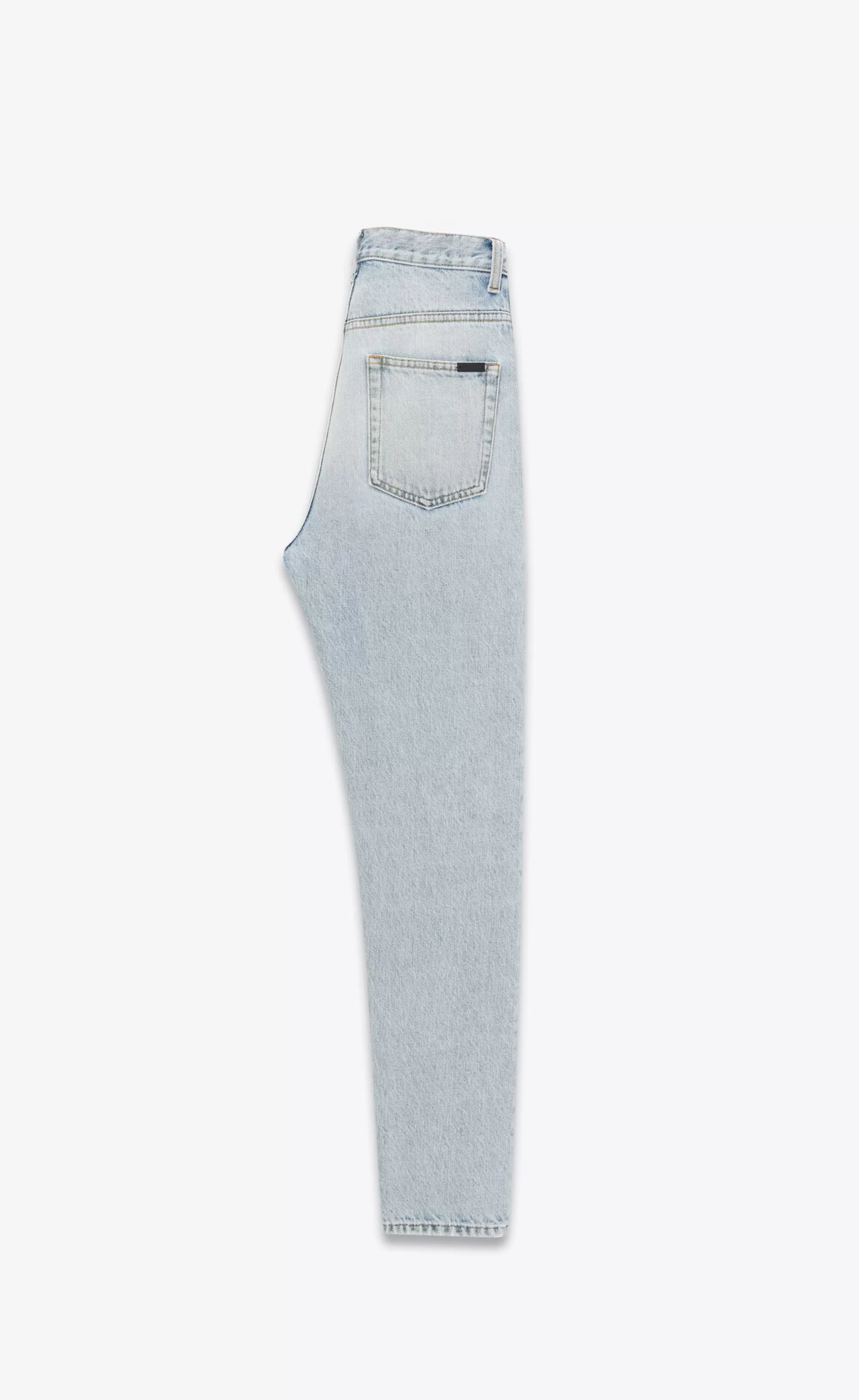 Women Saint Laurent Denim^80's Cropped Jeans In Denim | | YSL.com
