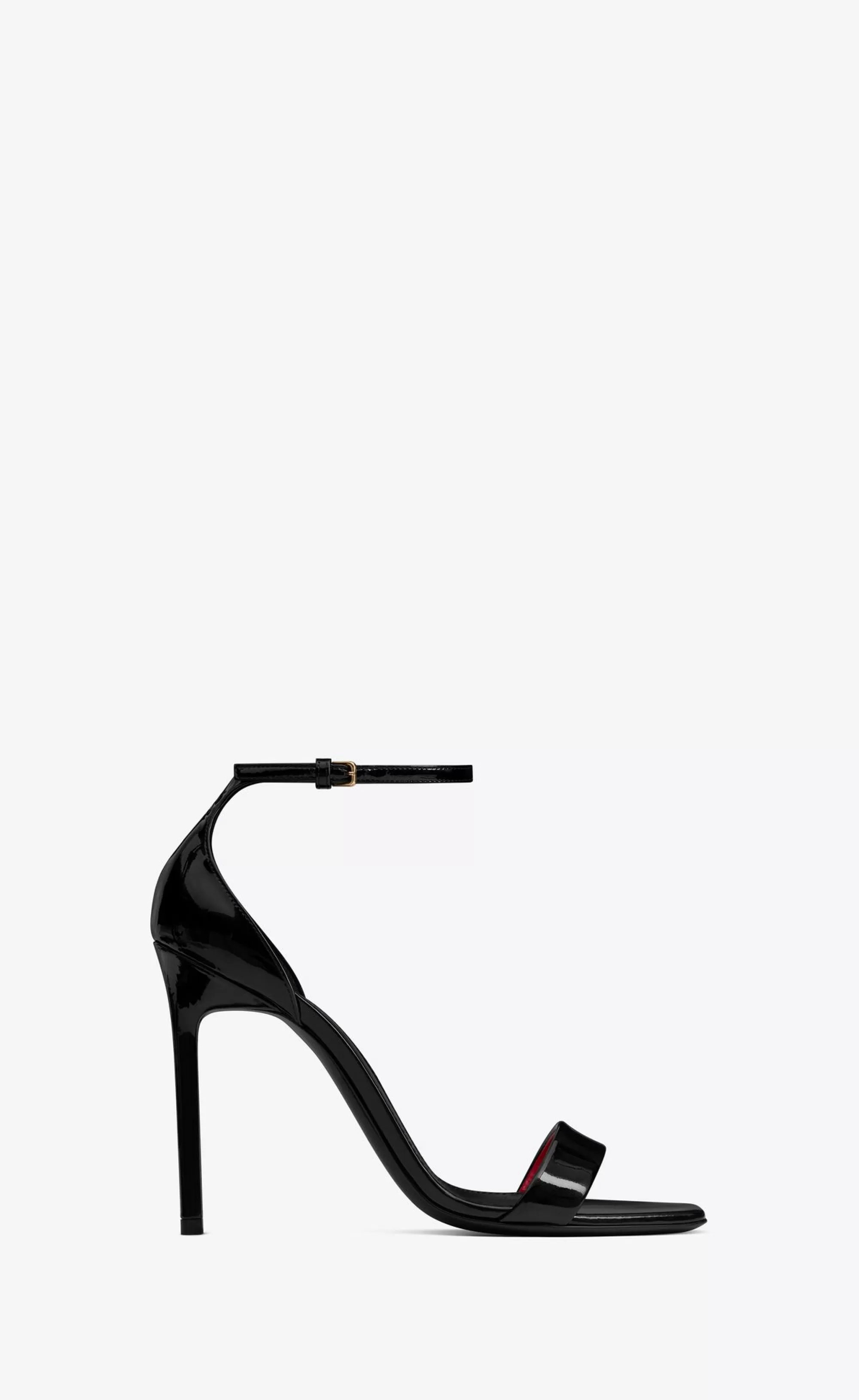 Women Saint Laurent High Heel Sandals^Amber Sandals In Patent Leather | | YSL.com