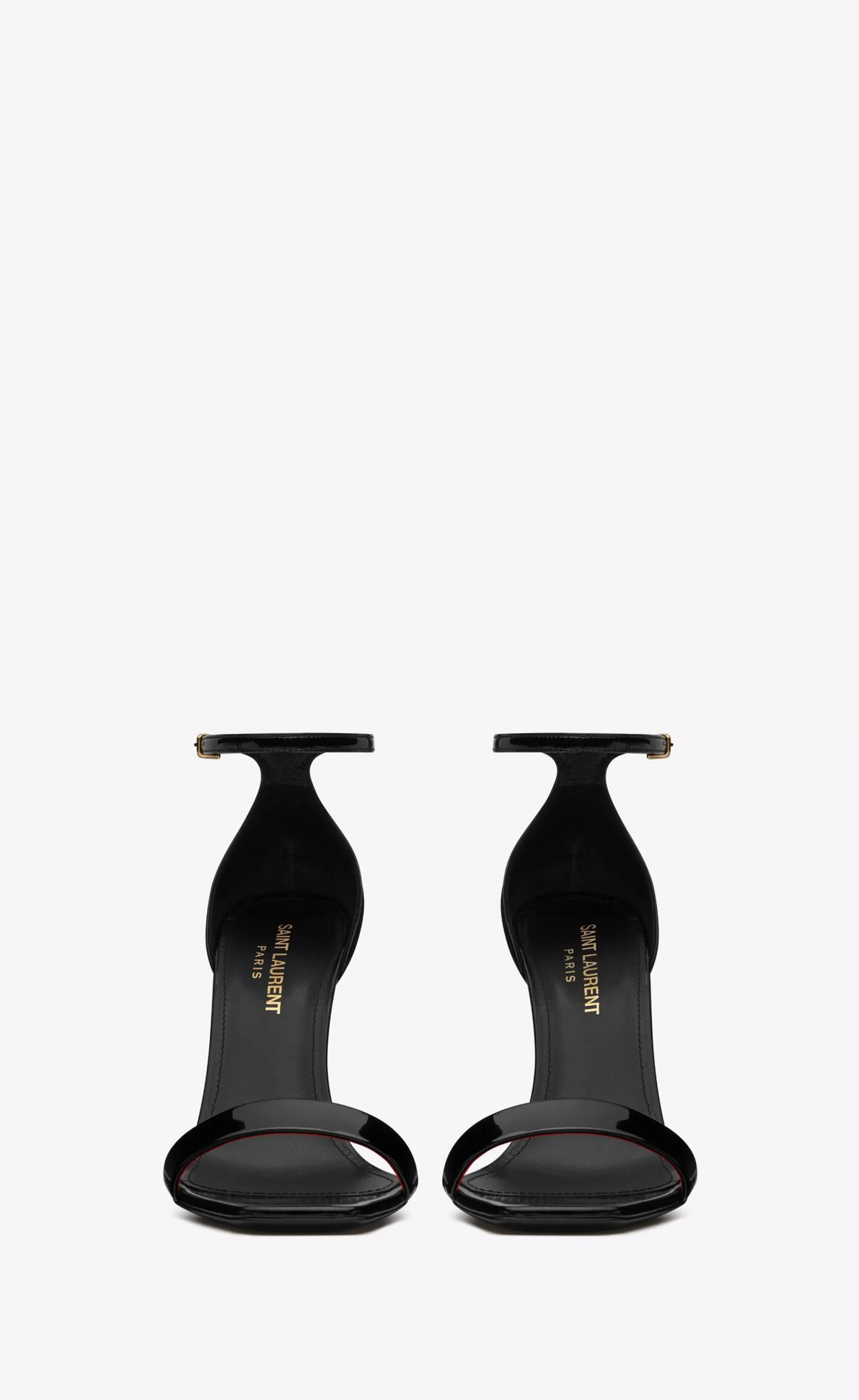 Women Saint Laurent High Heel Sandals^Amber Sandals In Patent Leather | | YSL.com