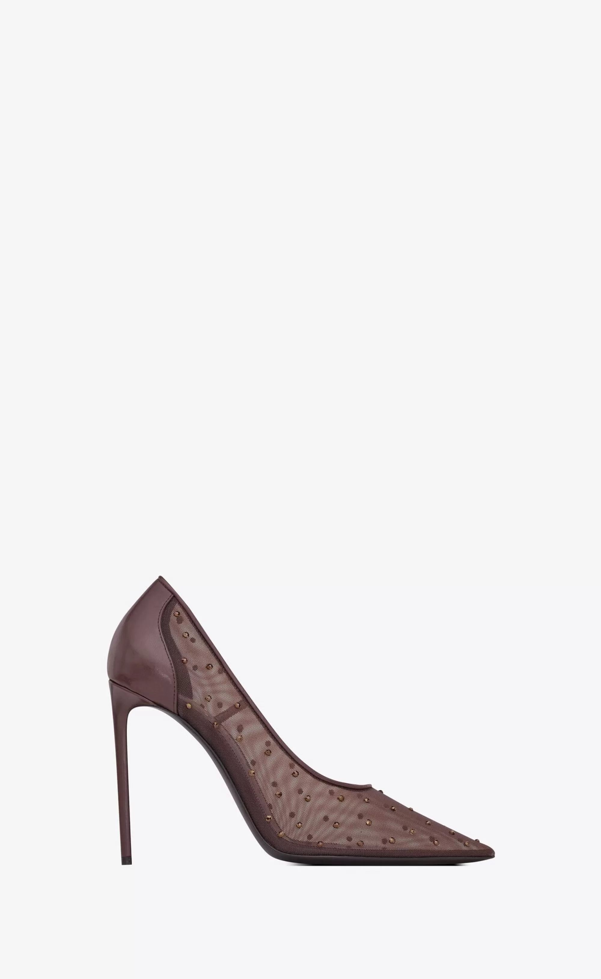 Women Saint Laurent PUMPS^ANJA Pumps In Rhinestone Mesh | | YSL.com