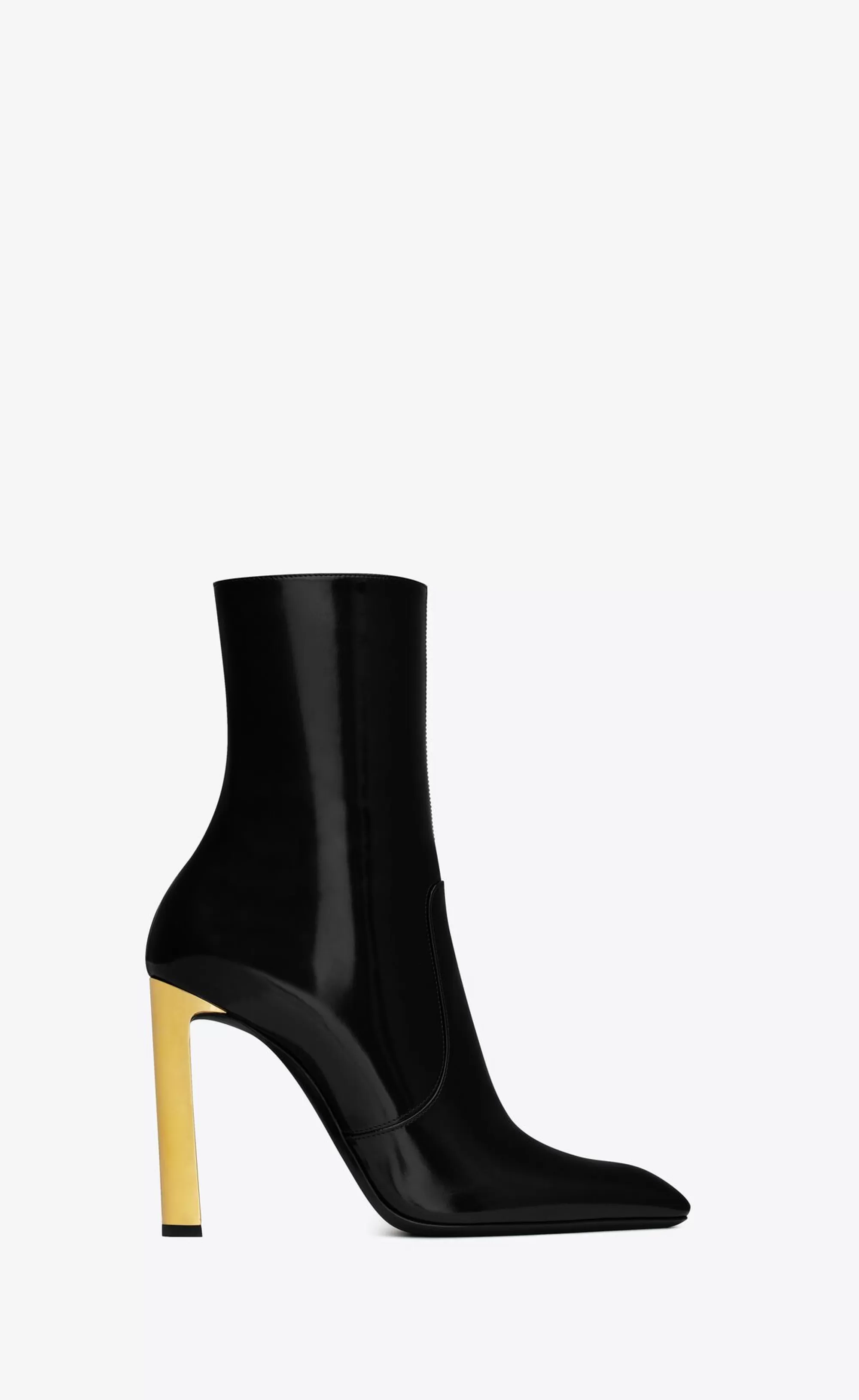 Women Saint Laurent BOOTS^AUTEUIL Booties In Glazed Leather | | YSL.com