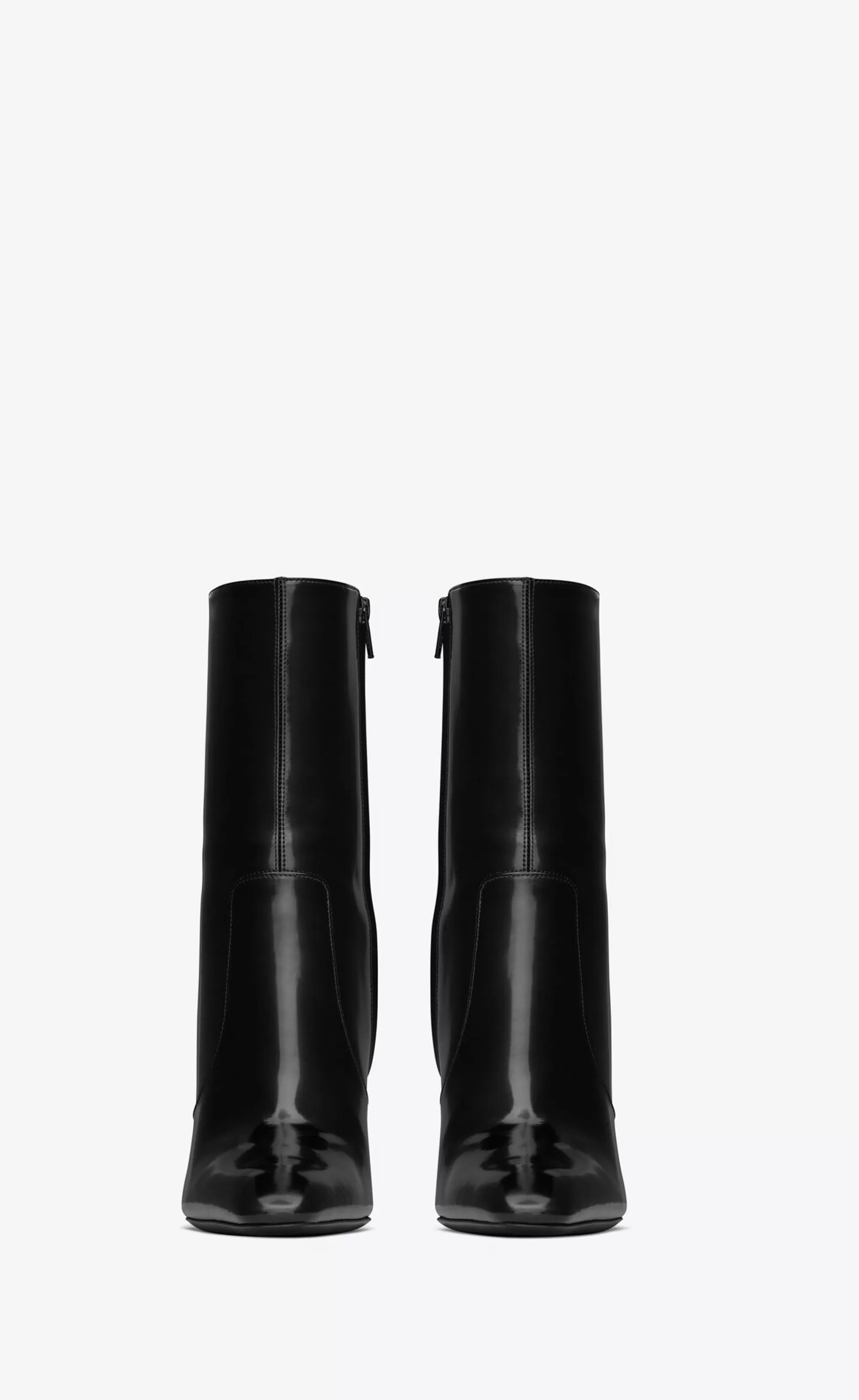 Women Saint Laurent BOOTS^AUTEUIL Booties In Glazed Leather | | YSL.com