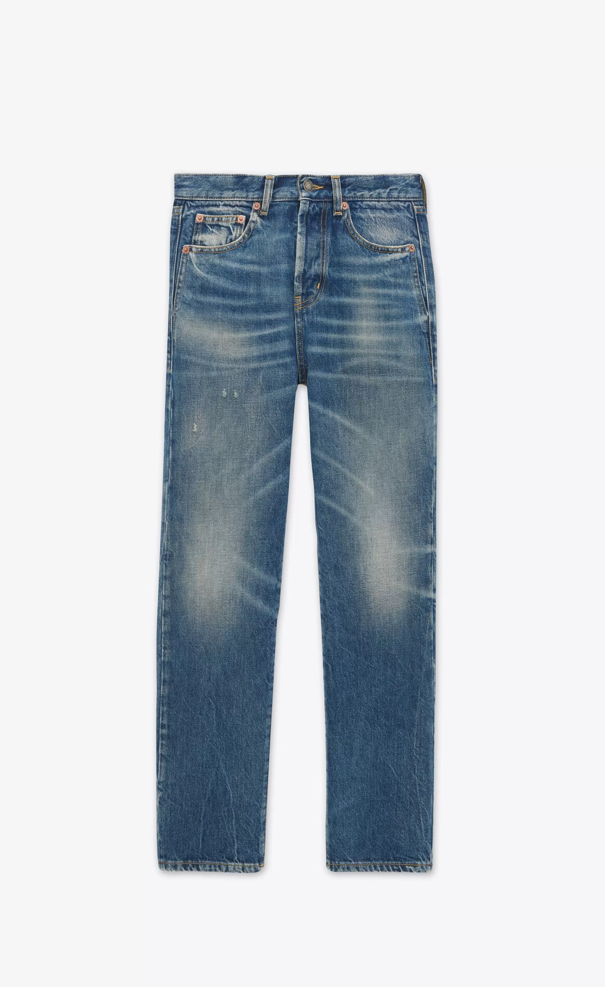 Women Saint Laurent Denim^Authentic Slim-fit Jeans In Denim | | YSL.com