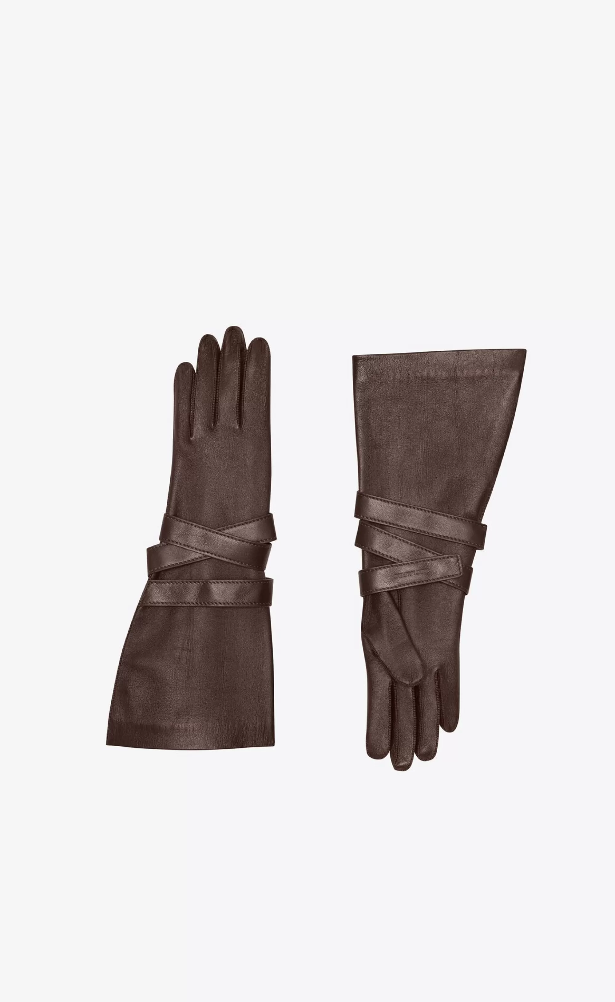 Women Saint Laurent TEXTILE ACCESSORIES | HATS AND GLOVES^Aviator Gloves In Leather | | YSL.com