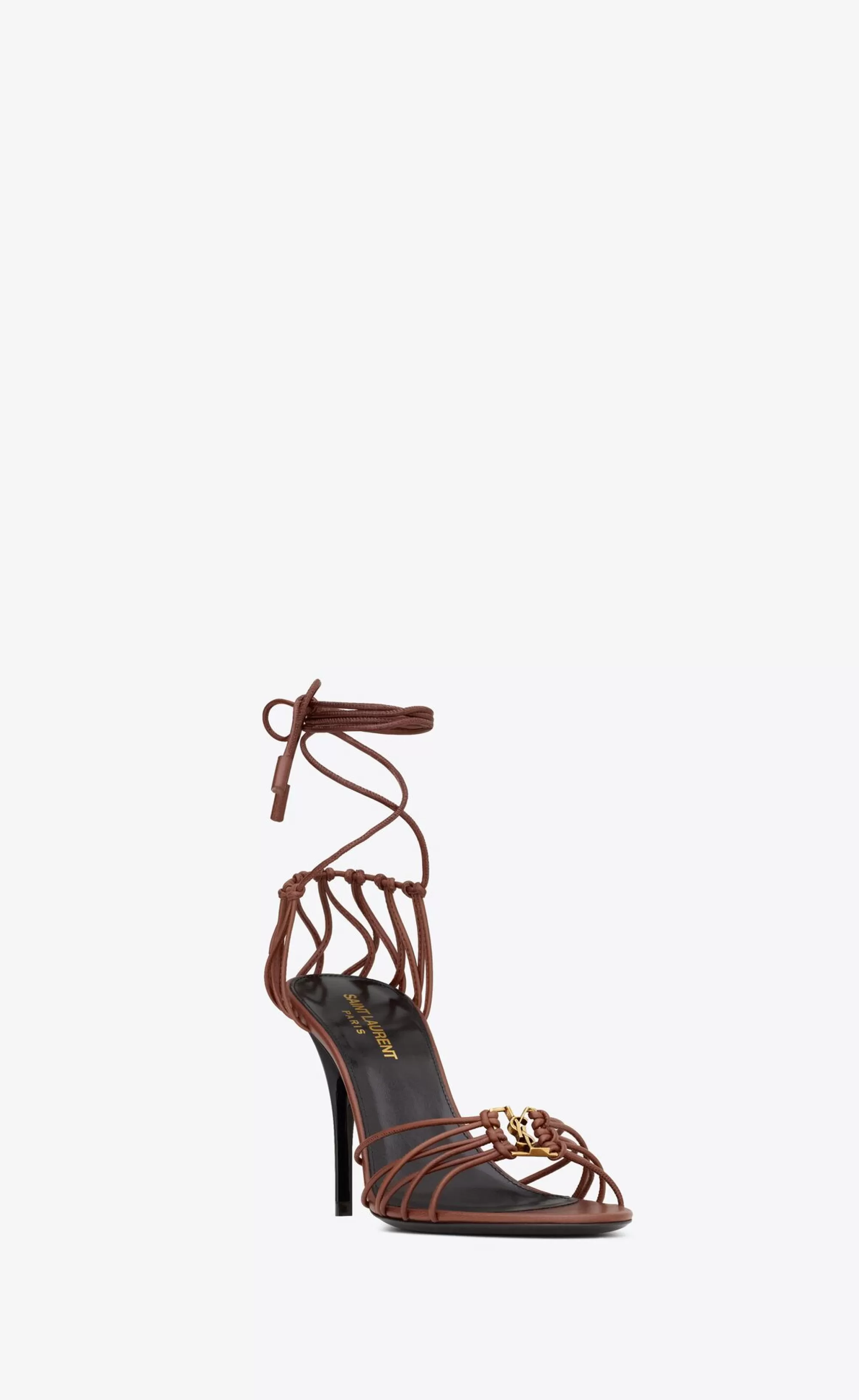 Women Saint Laurent High Heel Sandals^BABYLONE Sandals In Smooth Leather | | YSL.com