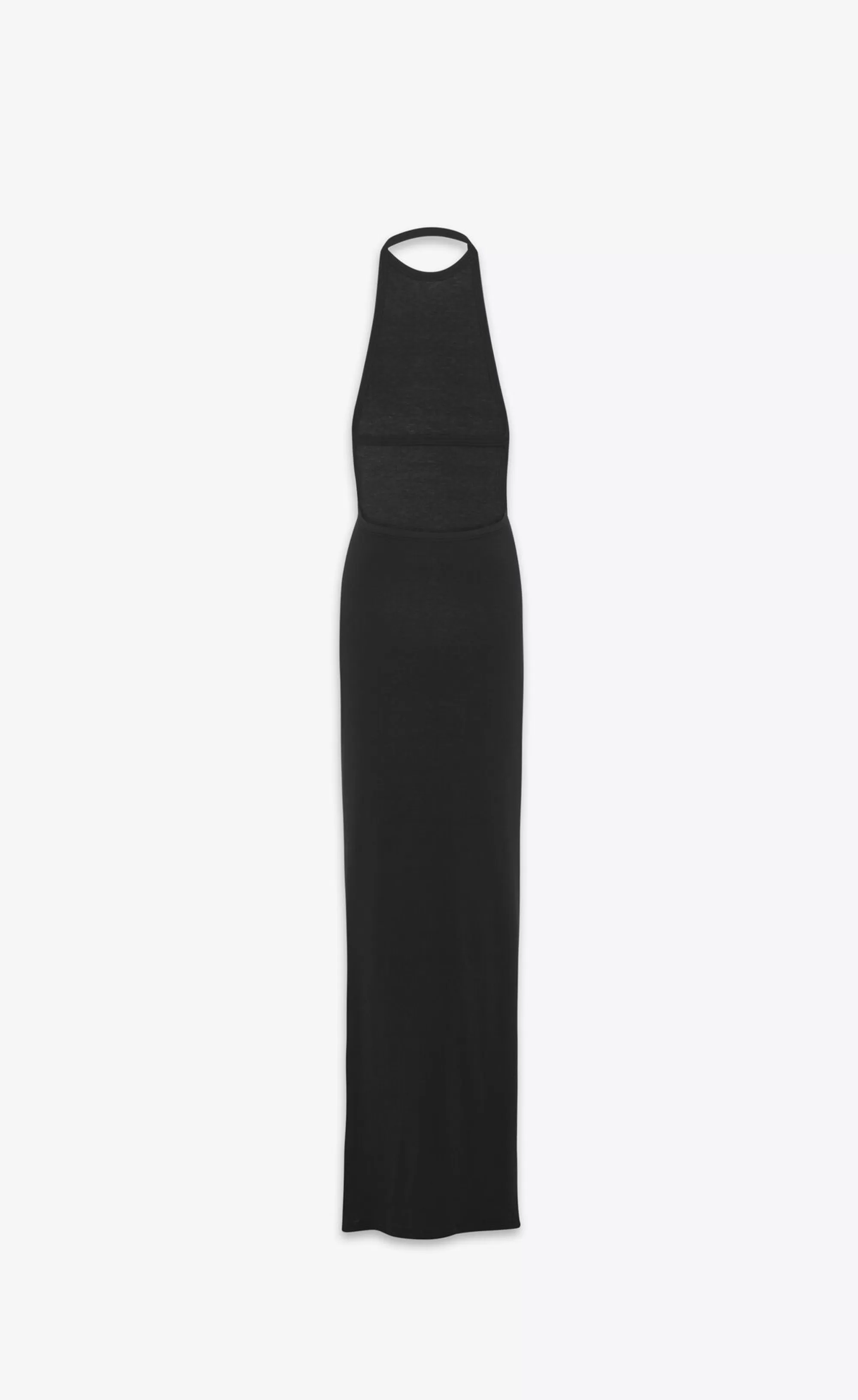 Women Saint Laurent DRESSES^Backless Halter Dress In Jersey | | YSL.com