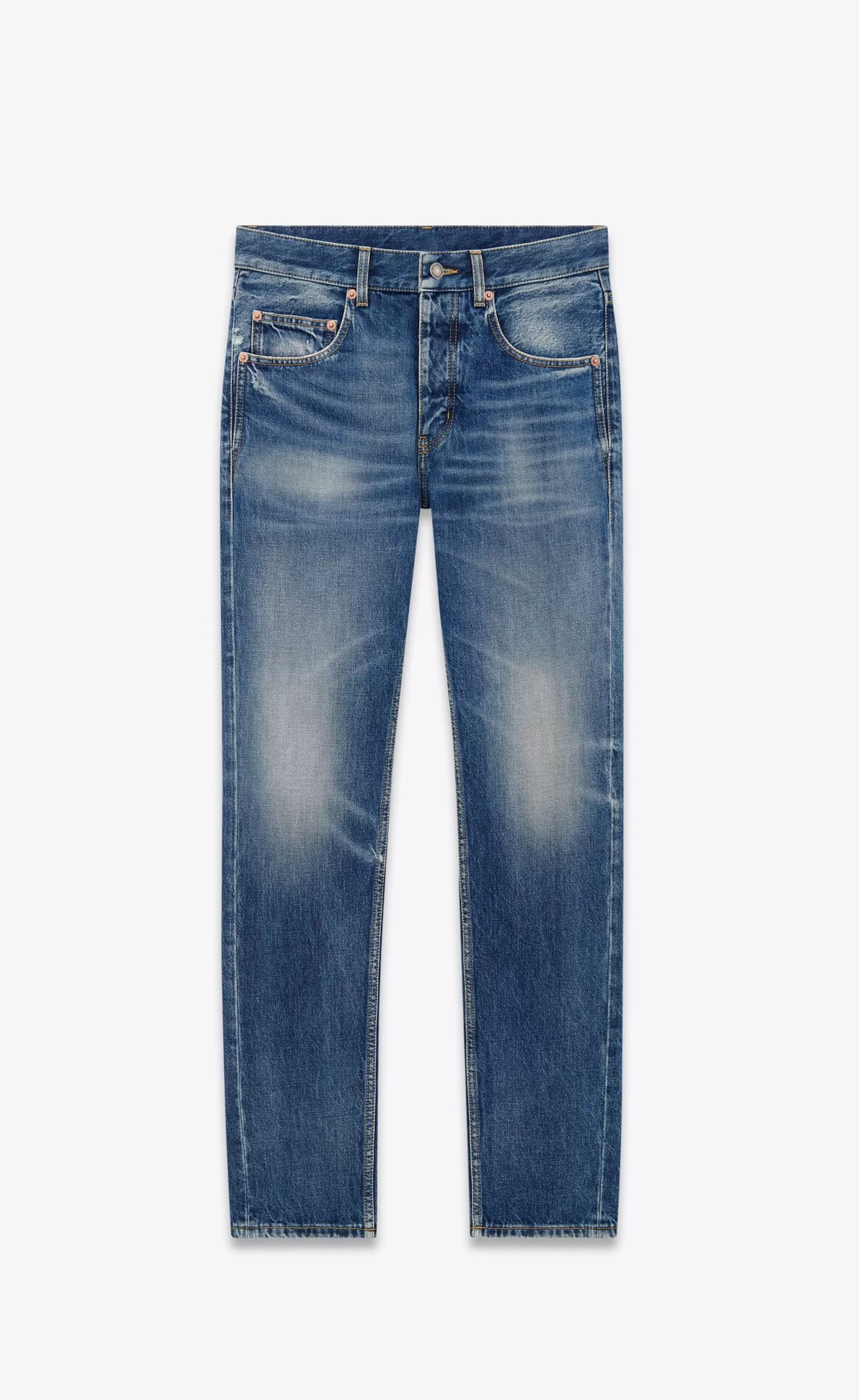 Saint Laurent ALL READY TO WEAR | DENIM^Baggy Jeans In Denim | | YSL.com
