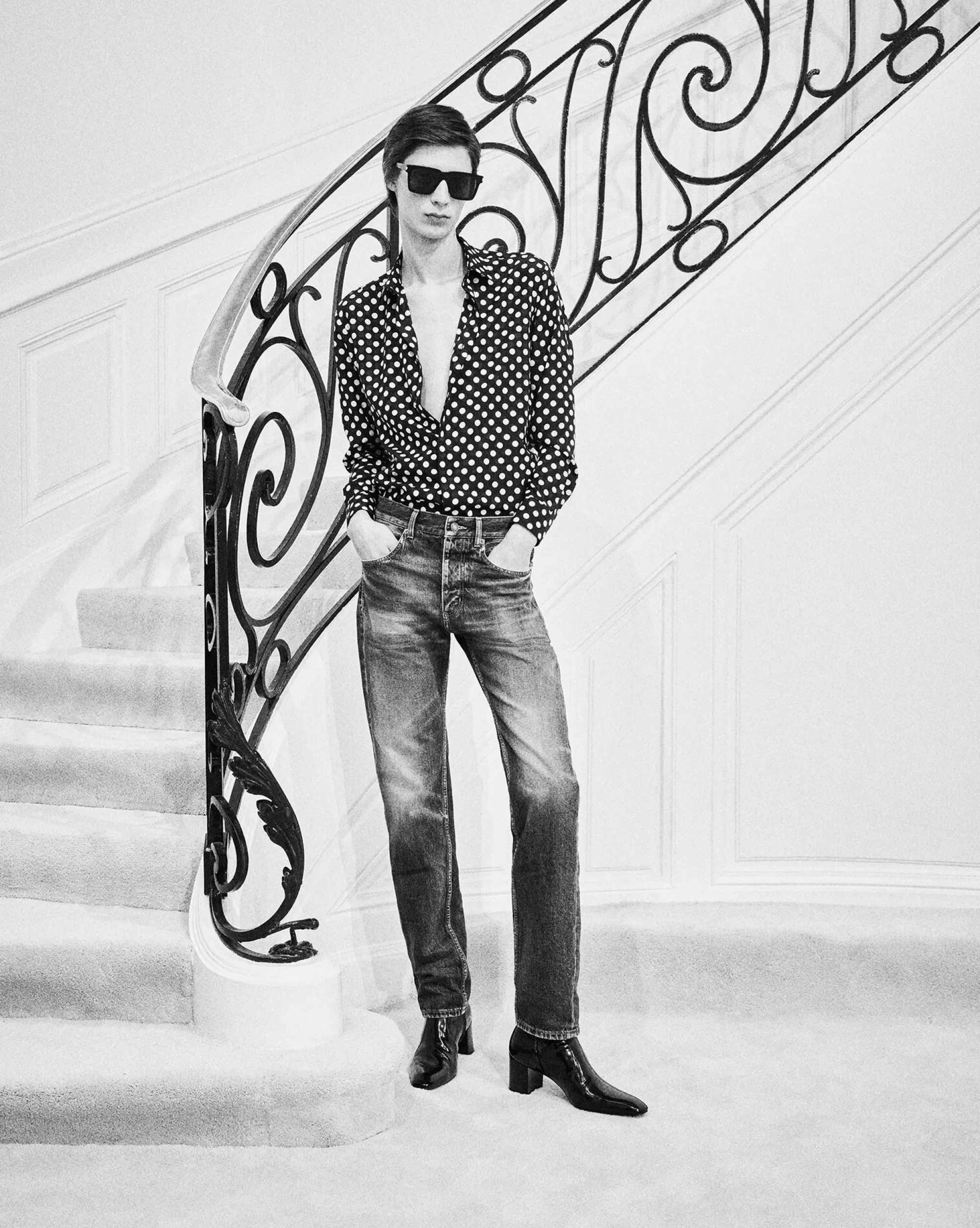 Saint Laurent ALL READY TO WEAR | DENIM^Baggy Jeans In Denim | | YSL.com