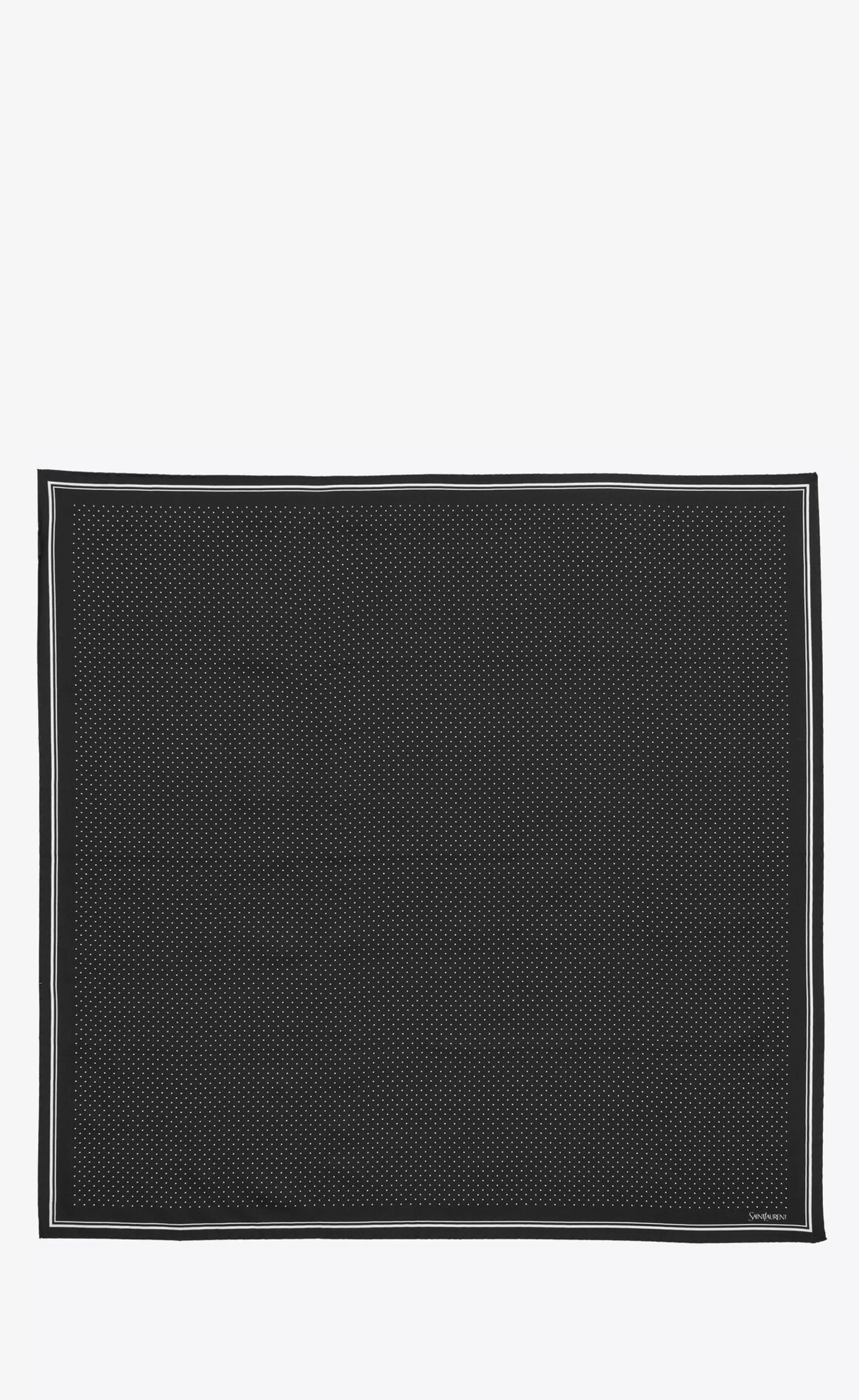 Women Saint Laurent TEXTILE ACCESSORIES | OTHER ACCESSORIES^Bandana In Dotted Silk Twill | | YSL.com