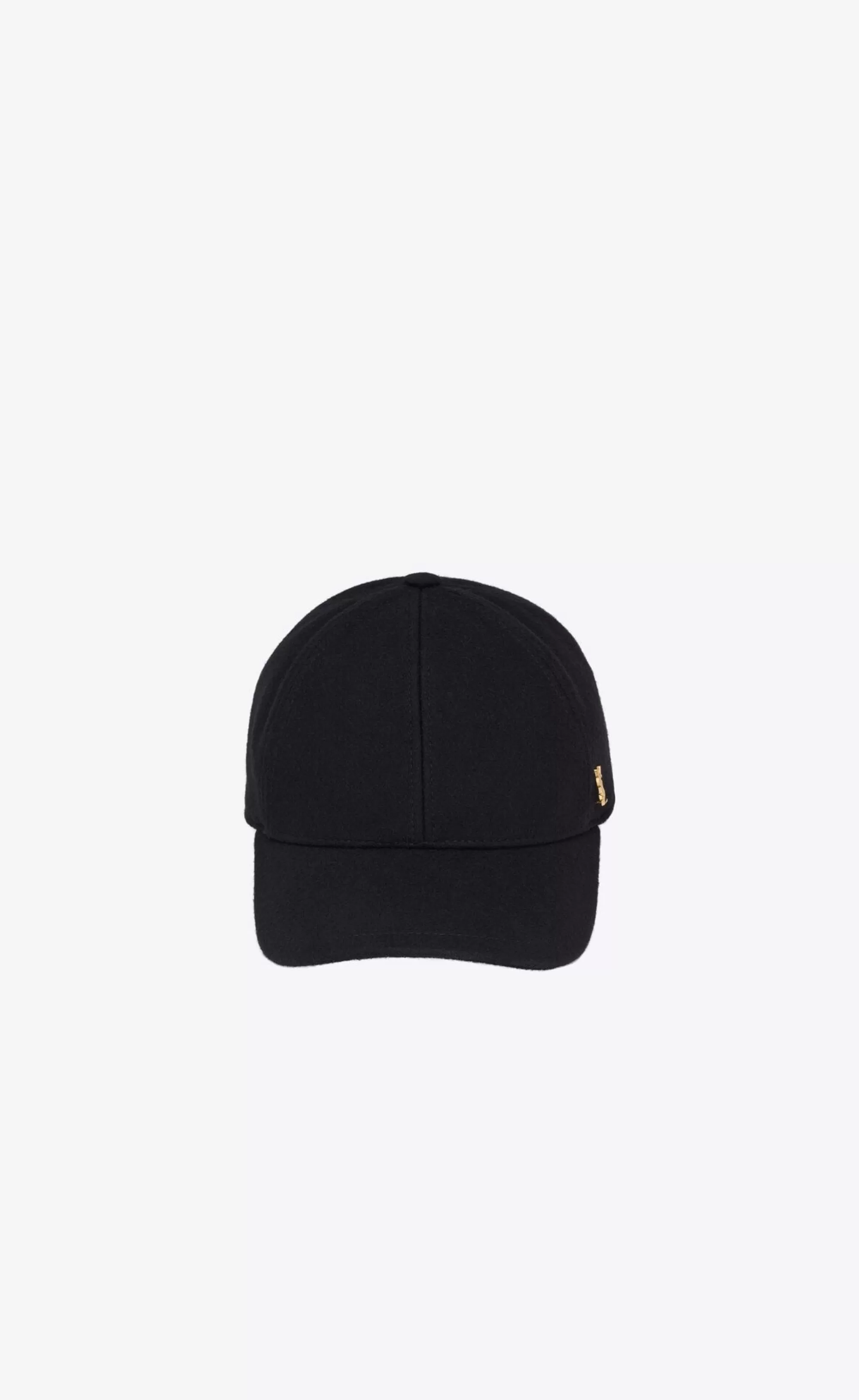 Women Saint Laurent HATS | HATS AND GLOVES^Baseball Cap CASSANDRE In Felt | | YSL.com