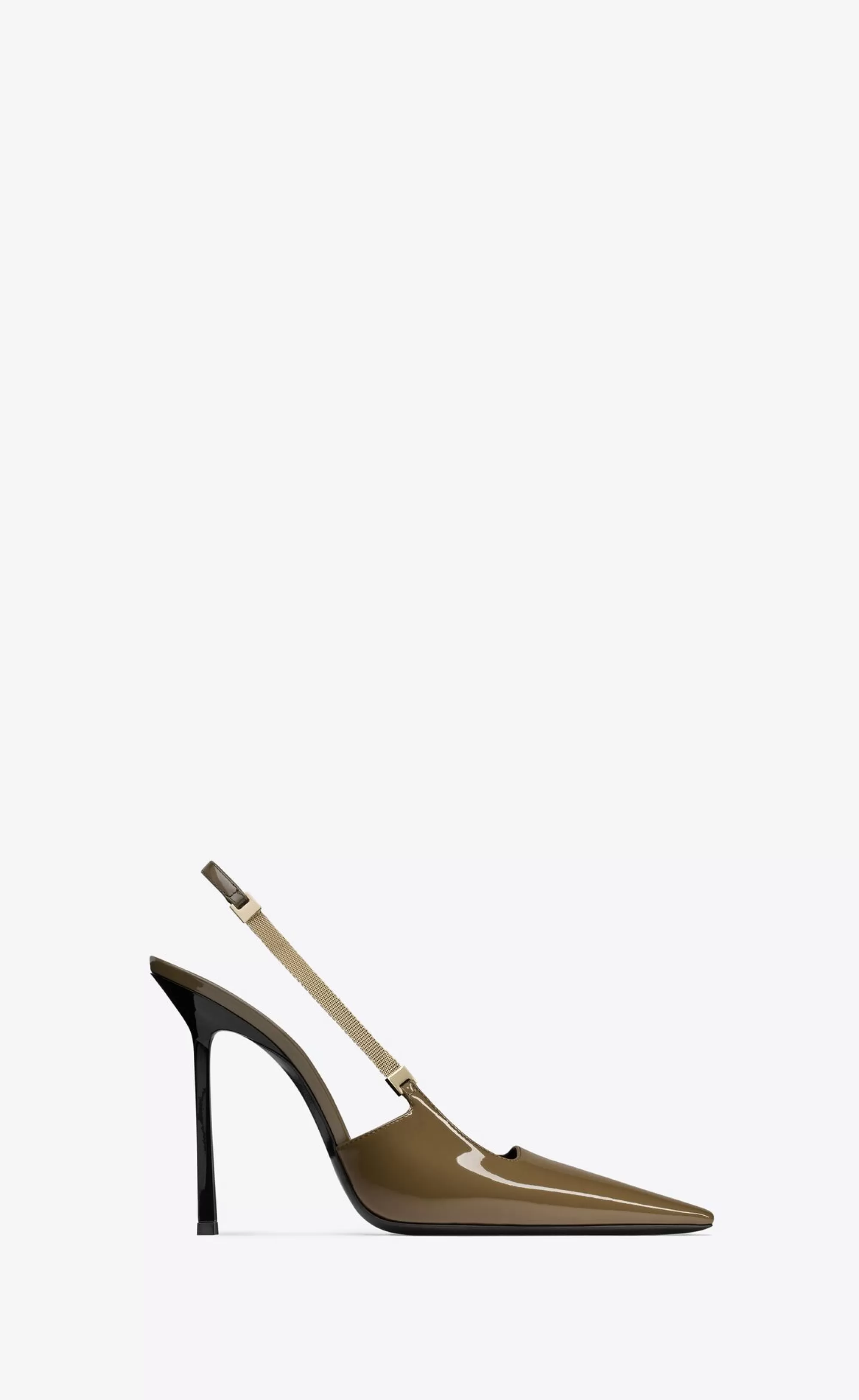 Women Saint Laurent SLINGBACKS^BLAKE Slingback Pumps In Patent Leather | | YSL.com