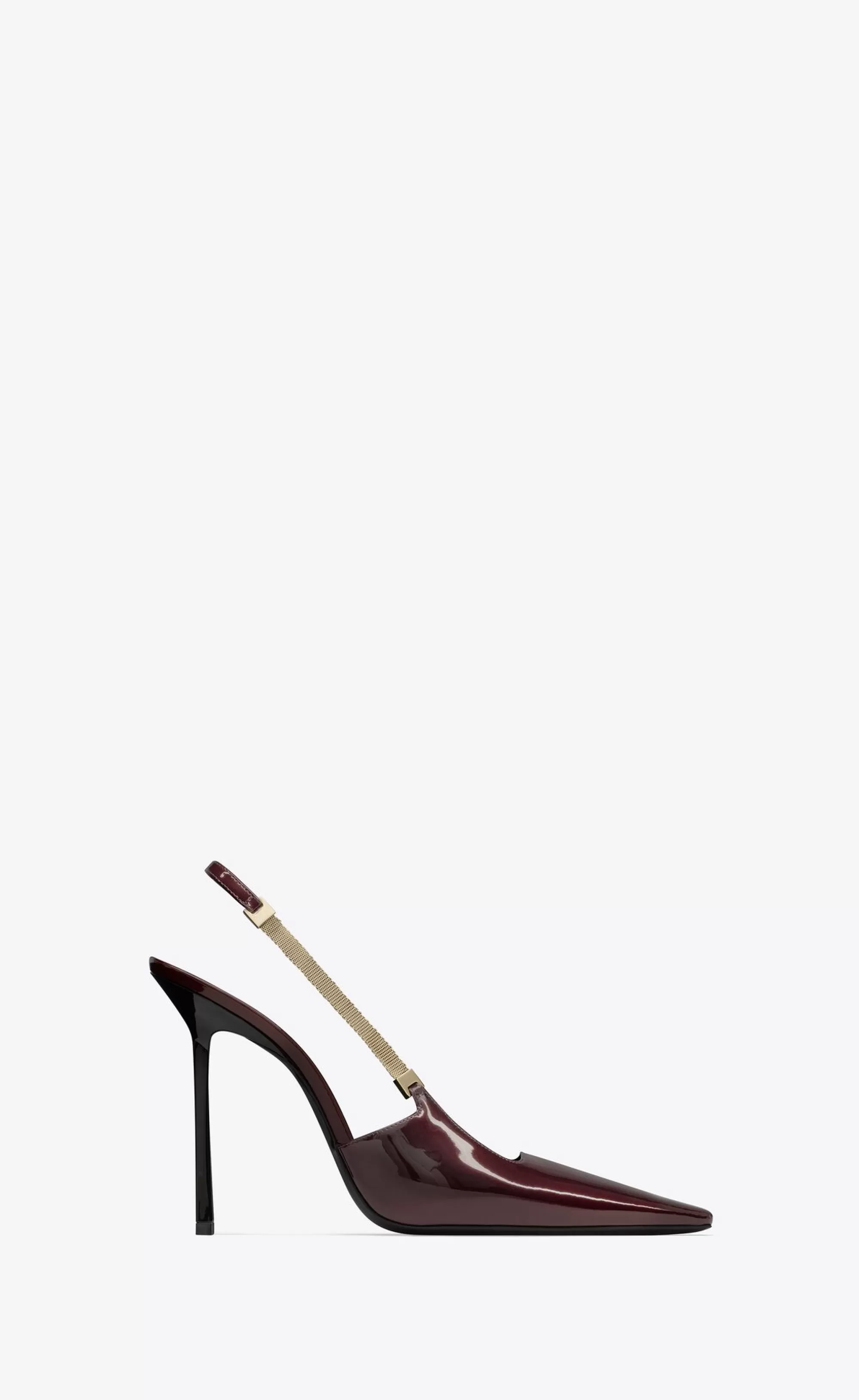 Women Saint Laurent SLINGBACKS^BLAKE Slingback Pumps In Patent Leather | | YSL.com