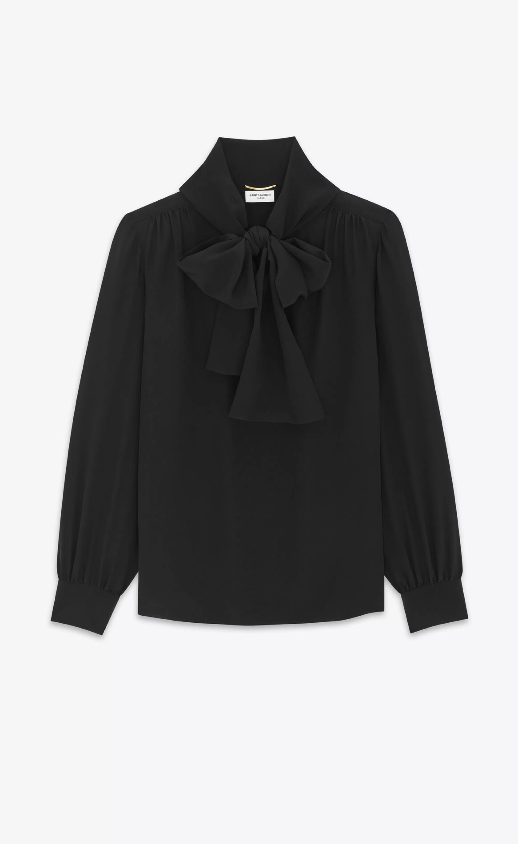 Women Saint Laurent SHIRTS AND TOPS | SMOKING^Blouse In Silk Crepe De Chine | | YSL.com