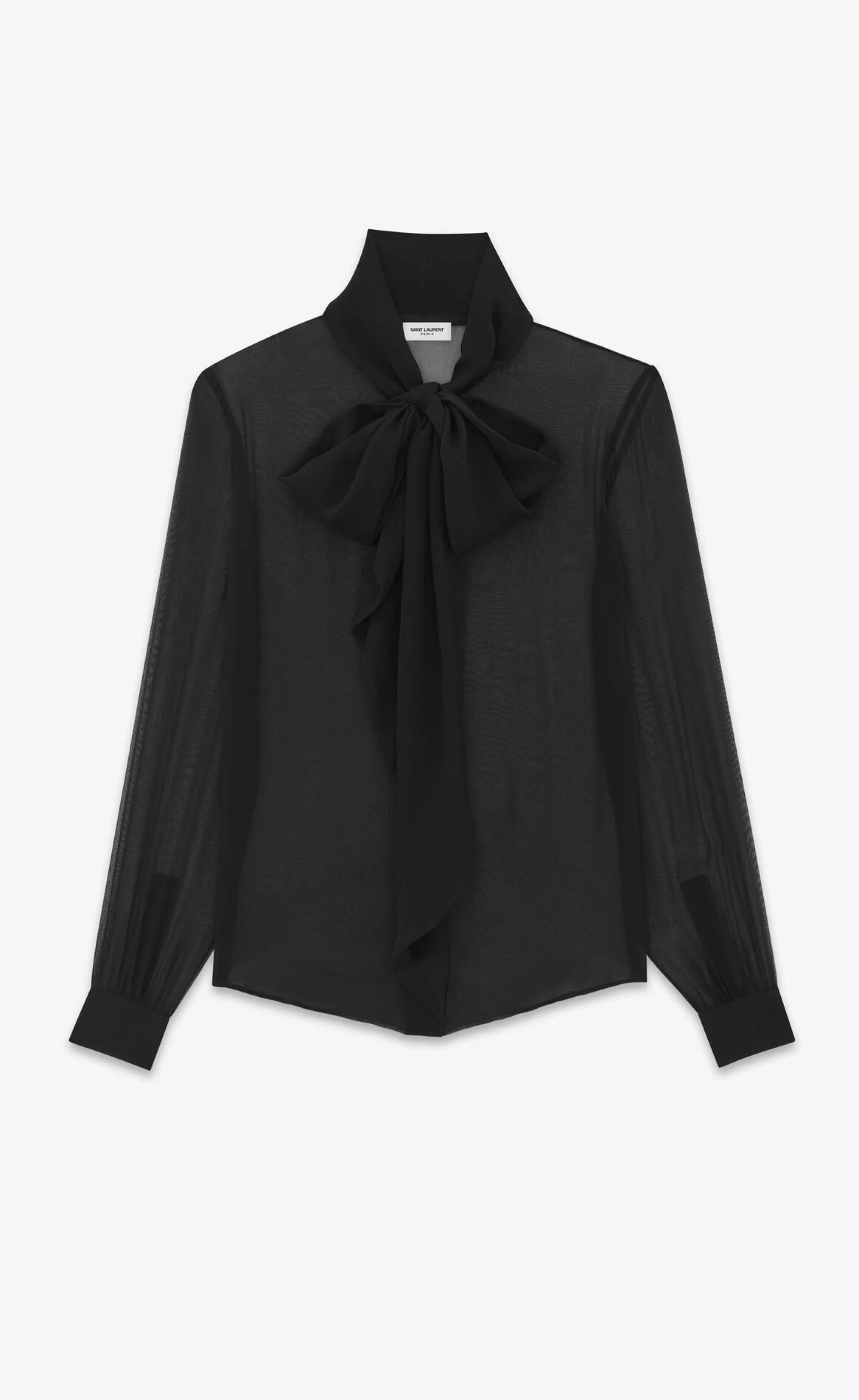 Women Saint Laurent SHIRTS AND TOPS^BLOUSE IN SILK MUSLIN CREPE | | YSL.com