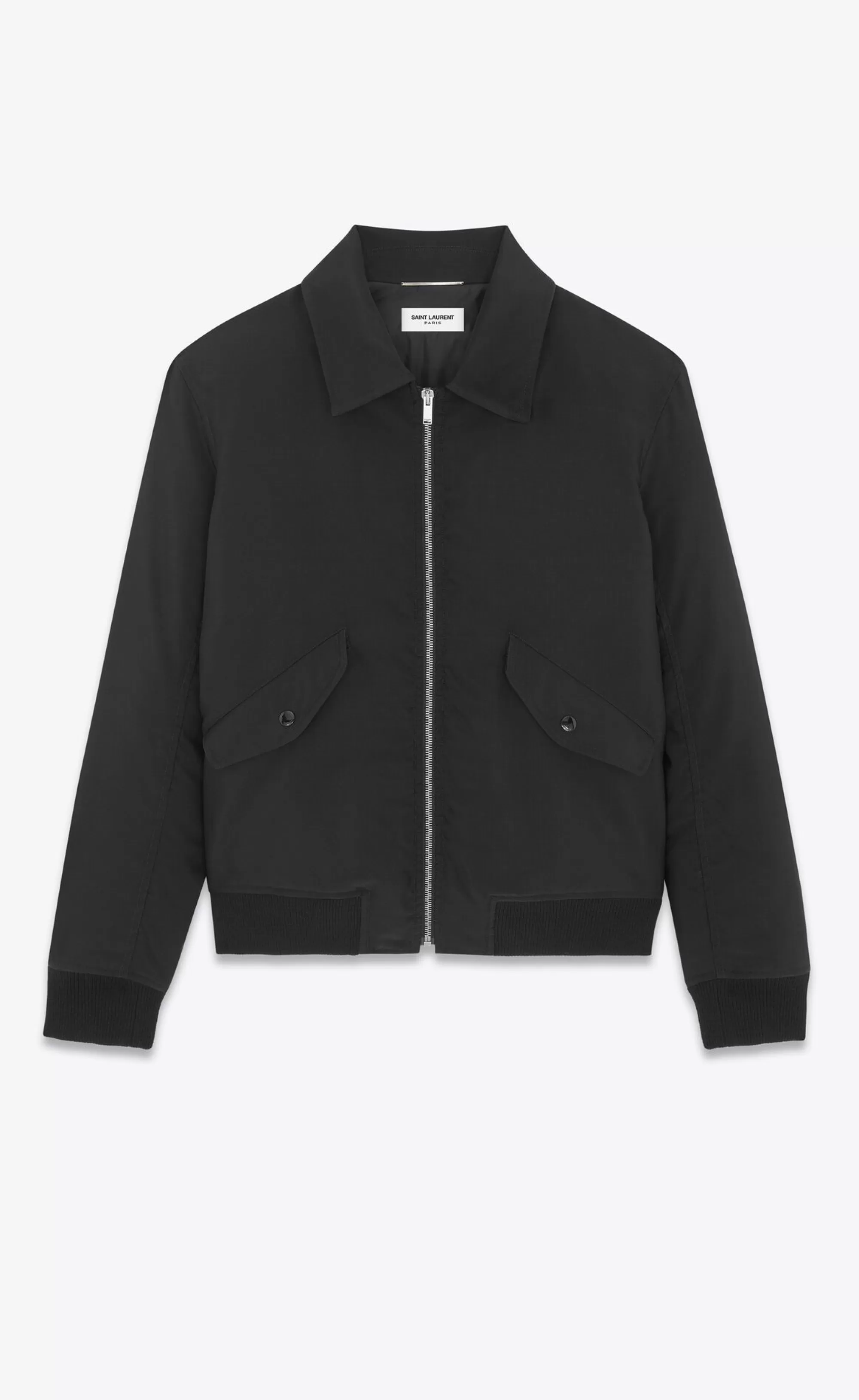 Saint Laurent ALL READY TO WEAR | OUTERWEAR^Bomber Jacket In Faille | | YSL.com