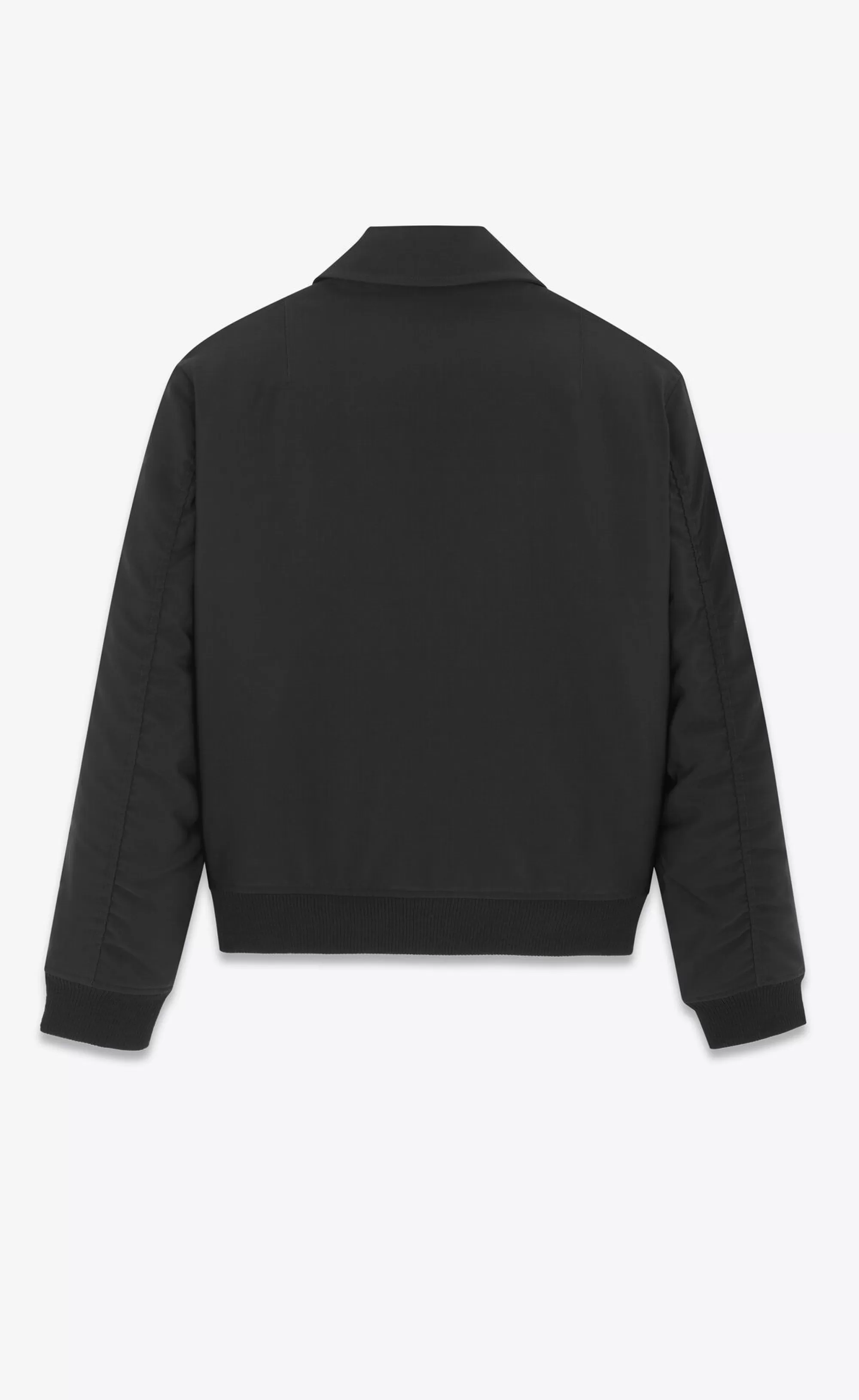 Saint Laurent ALL READY TO WEAR | OUTERWEAR^Bomber Jacket In Faille | | YSL.com