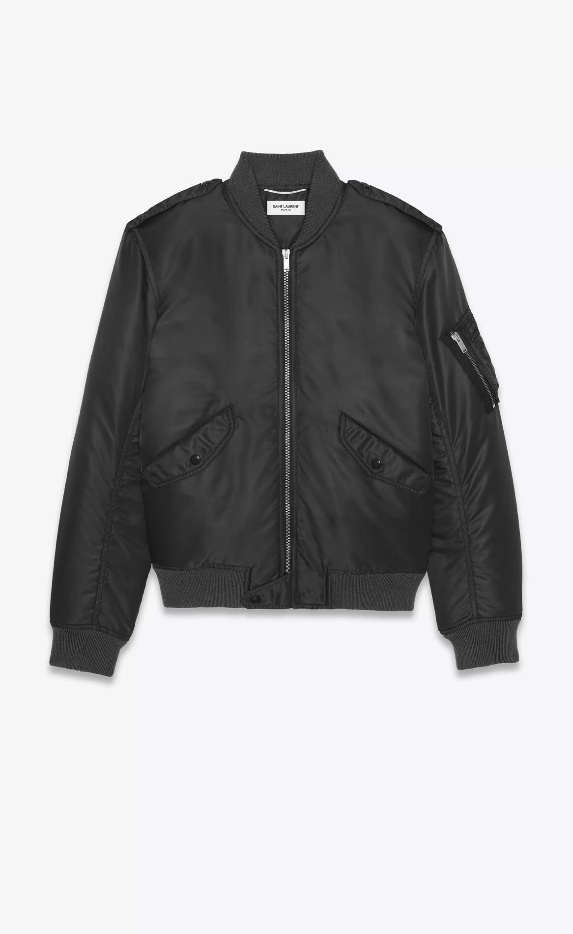 Saint Laurent ALL READY TO WEAR | OUTERWEAR^Bomber Jacket In Nylon | | YSL.com