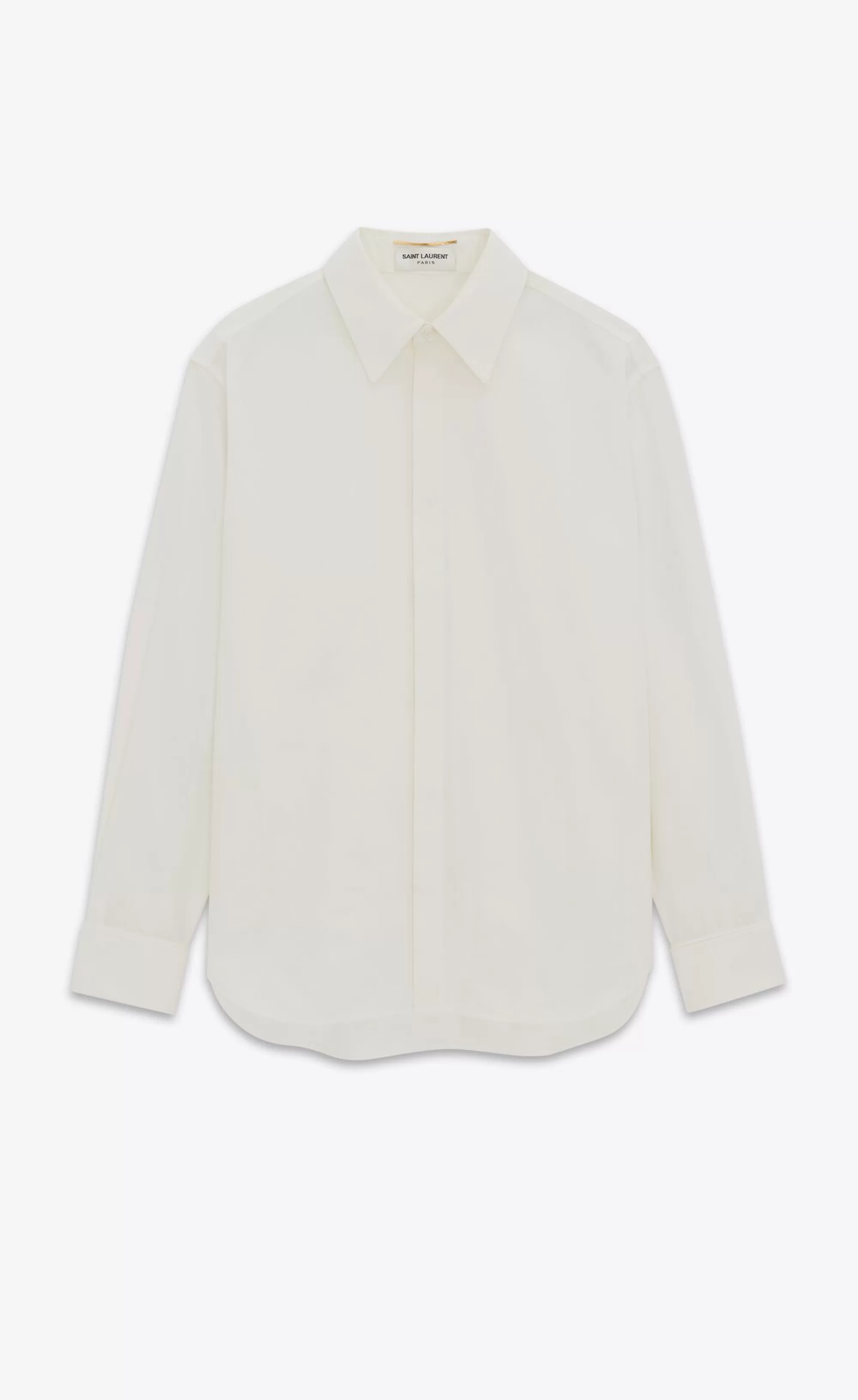 Women Saint Laurent SHIRTS AND TOPS^Boyfriend Shirt In Cotton Poplin | | YSL.com