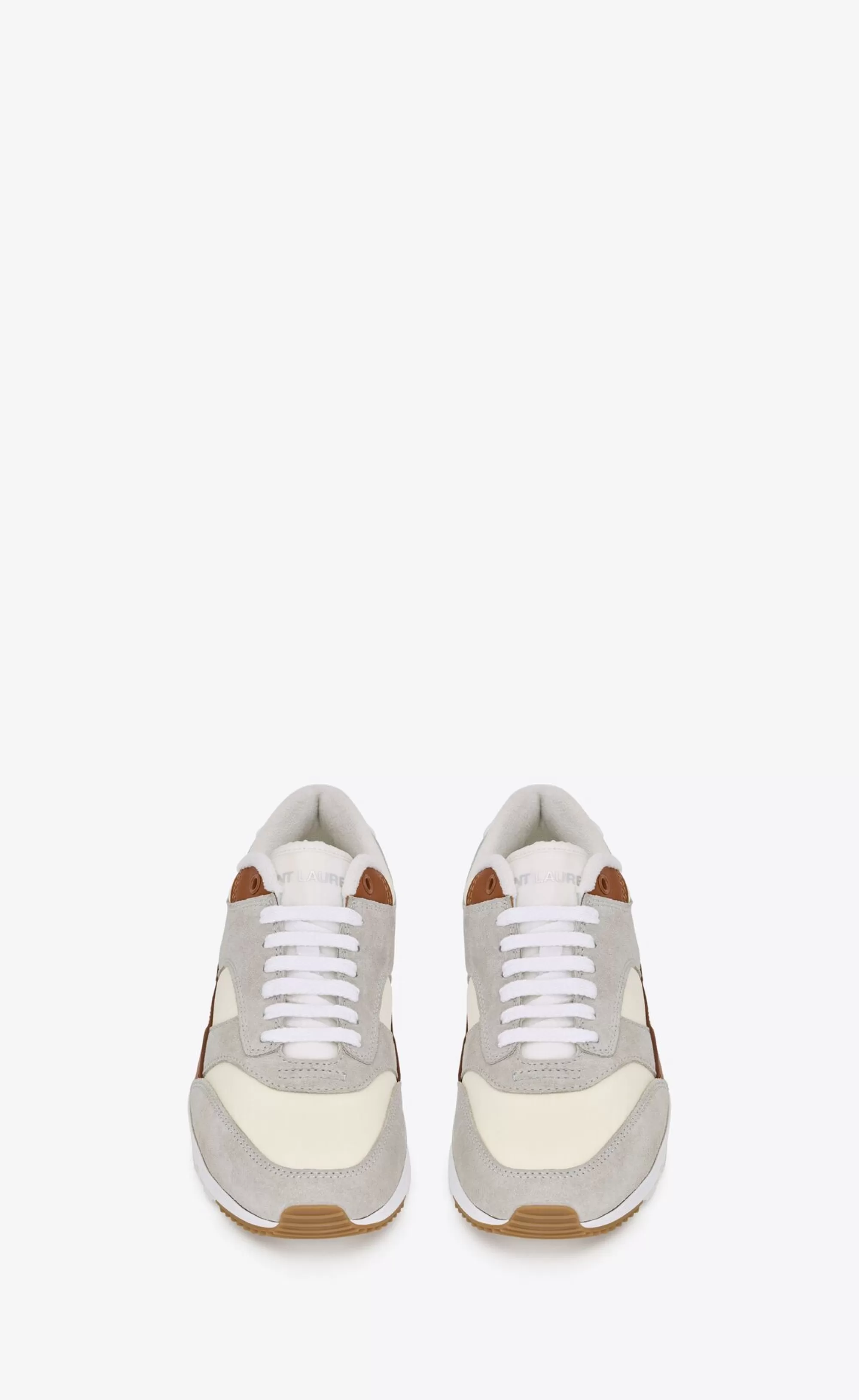 Women Saint Laurent SNEAKERS^BUMP Sneakers In Nylon, Suede And Leather | | YSL.com
