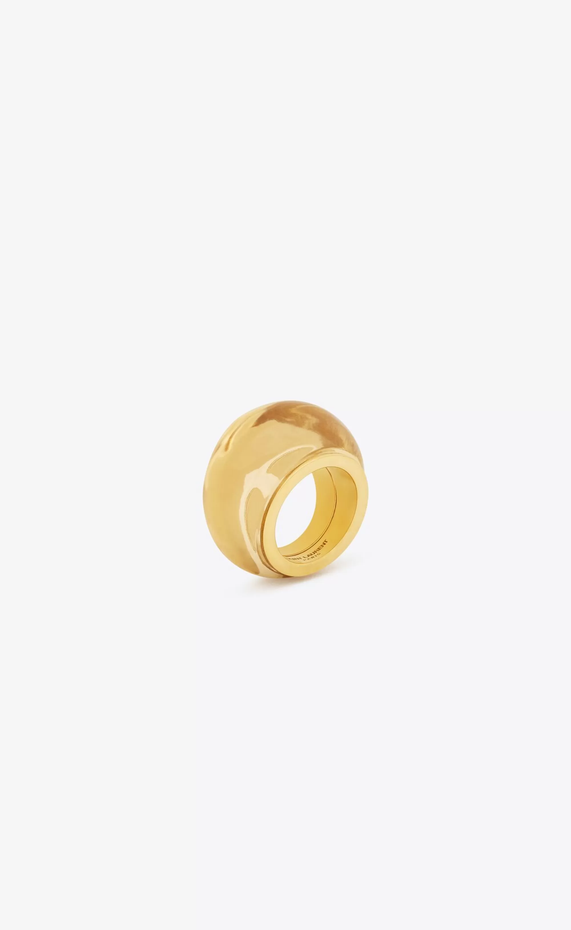 Women Saint Laurent RINGS^Bumpy Ring In Resin And Metal | | YSL.com