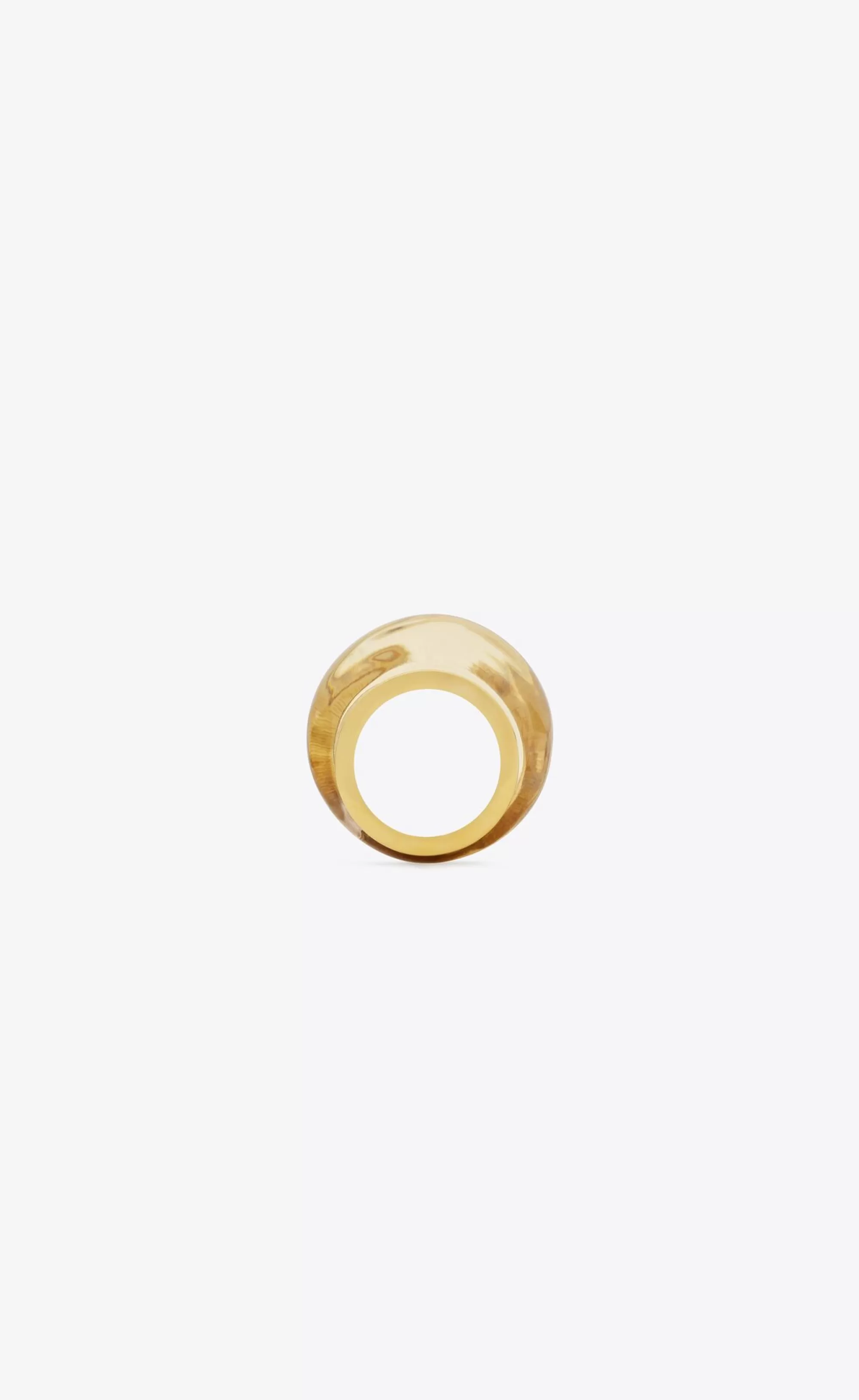 Women Saint Laurent RINGS^Bumpy Ring In Resin And Metal | | YSL.com