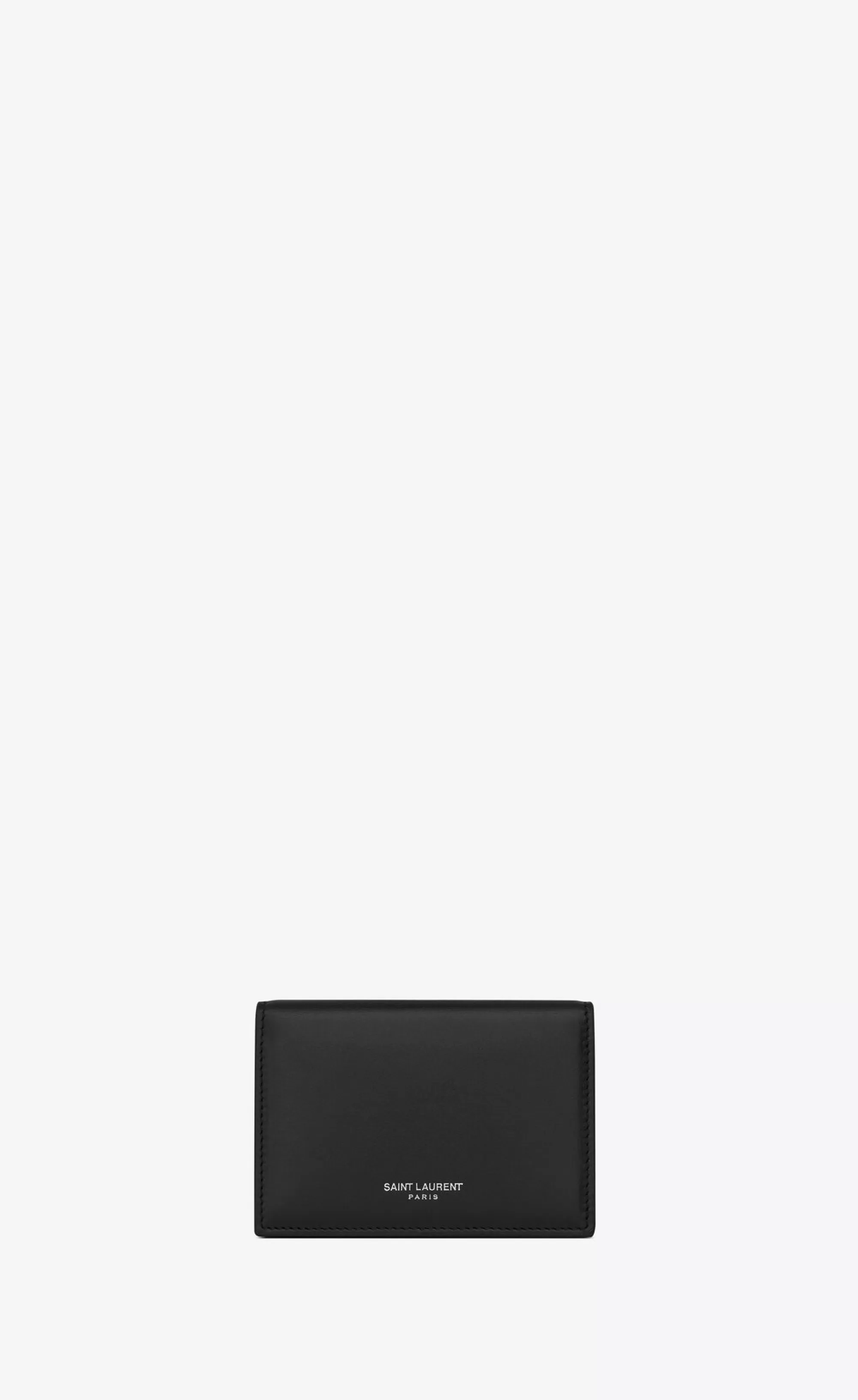 Saint Laurent CARD CASES^Business Card Holder With Flap In Smooth Leather | | YSL.com
