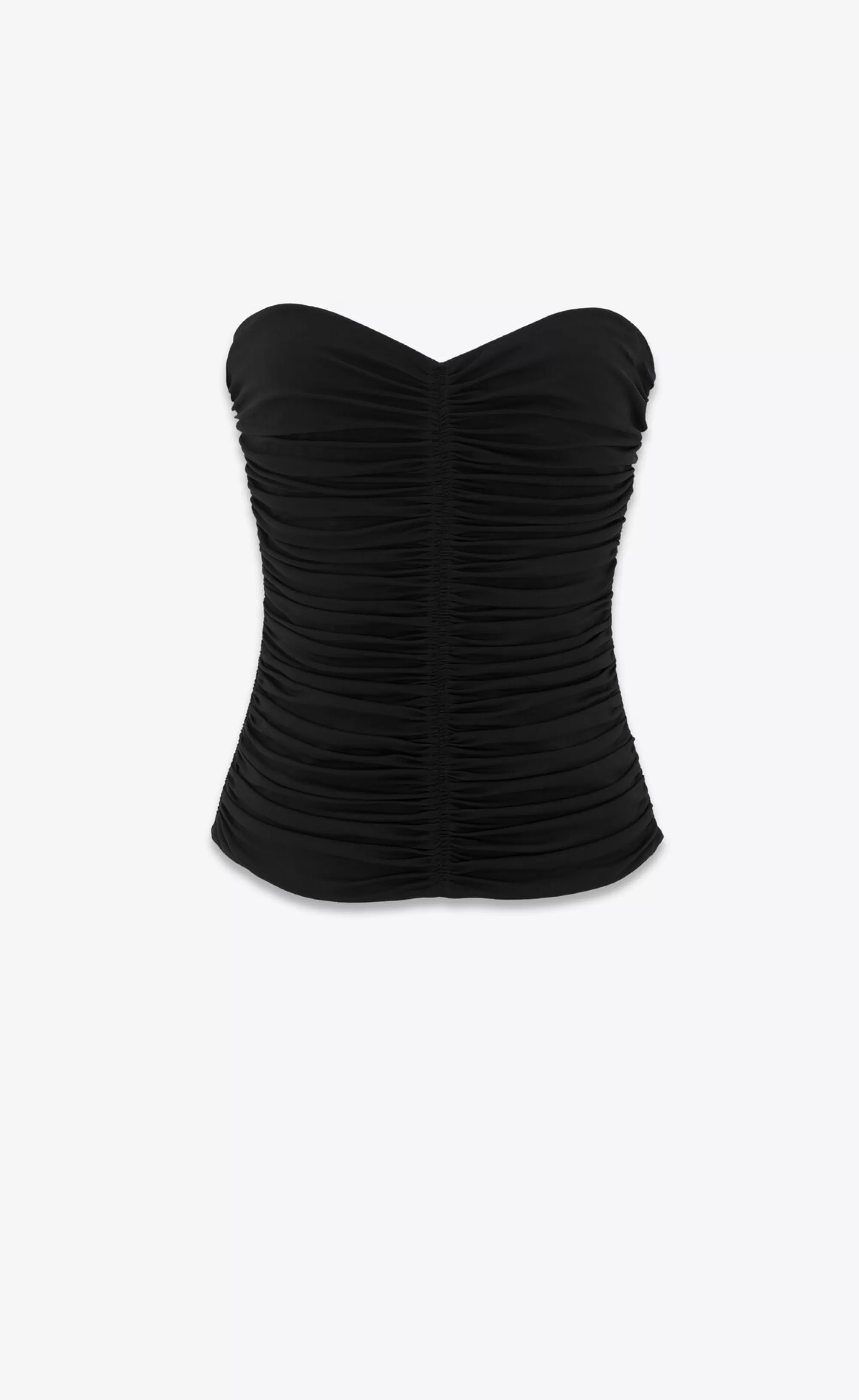 Women Saint Laurent LINGERIE AND SWIMWEAR^Bustier In Crepe Jersey | | YSL.com