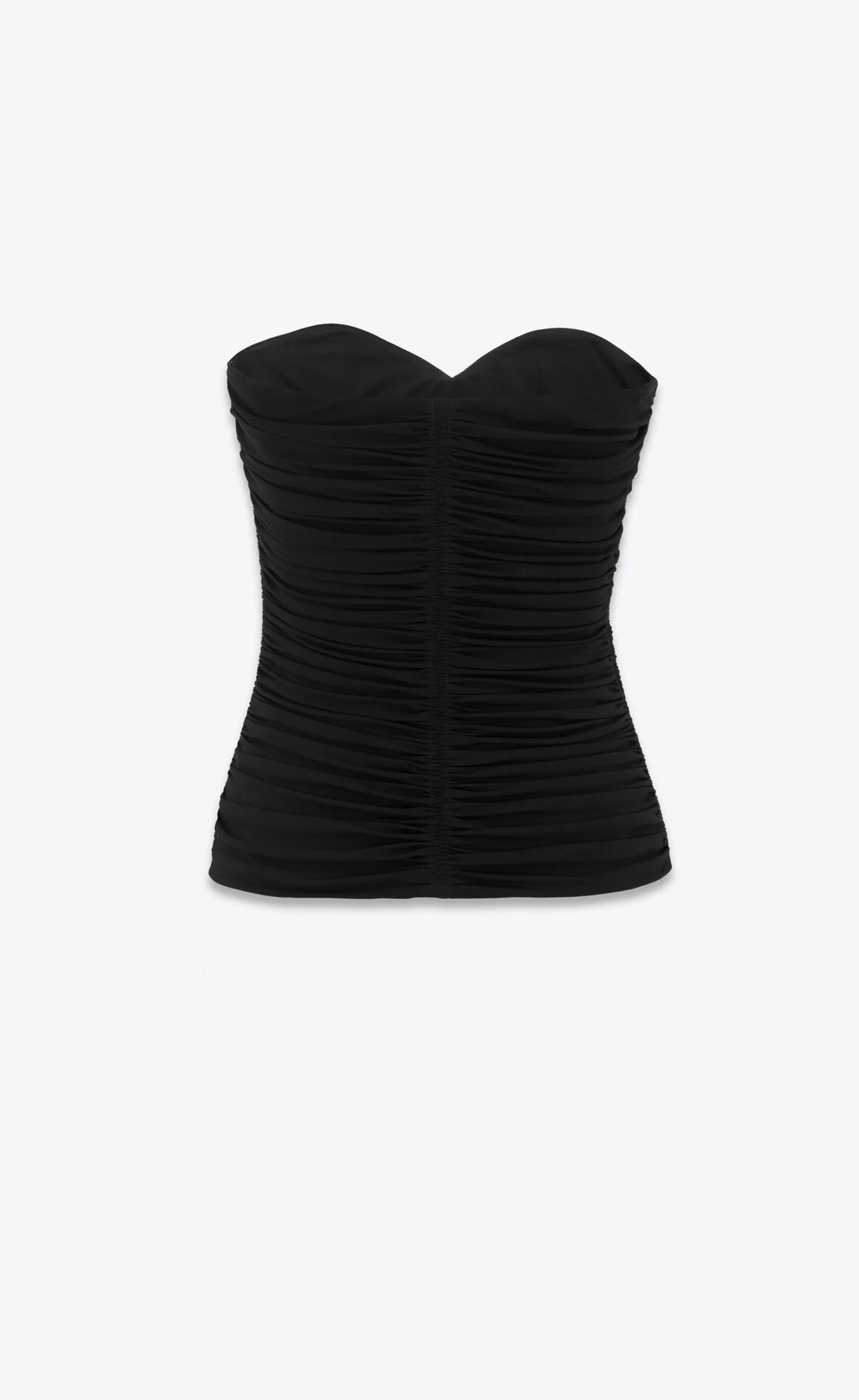 Women Saint Laurent LINGERIE AND SWIMWEAR^Bustier In Crepe Jersey | | YSL.com