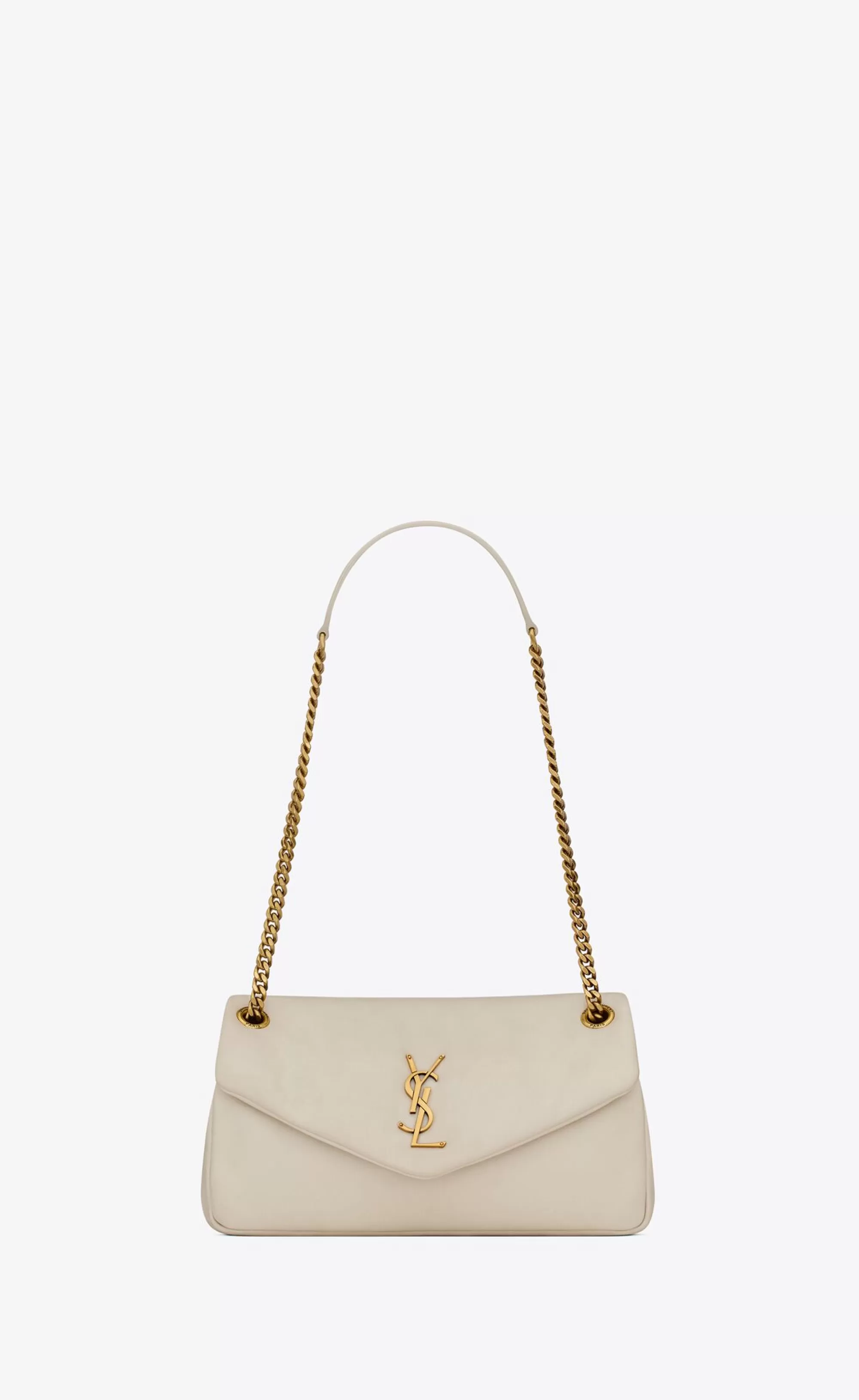 Women Saint Laurent SHOULDER BAGS^Calypso In Plunged Lambskin | | YSL.com