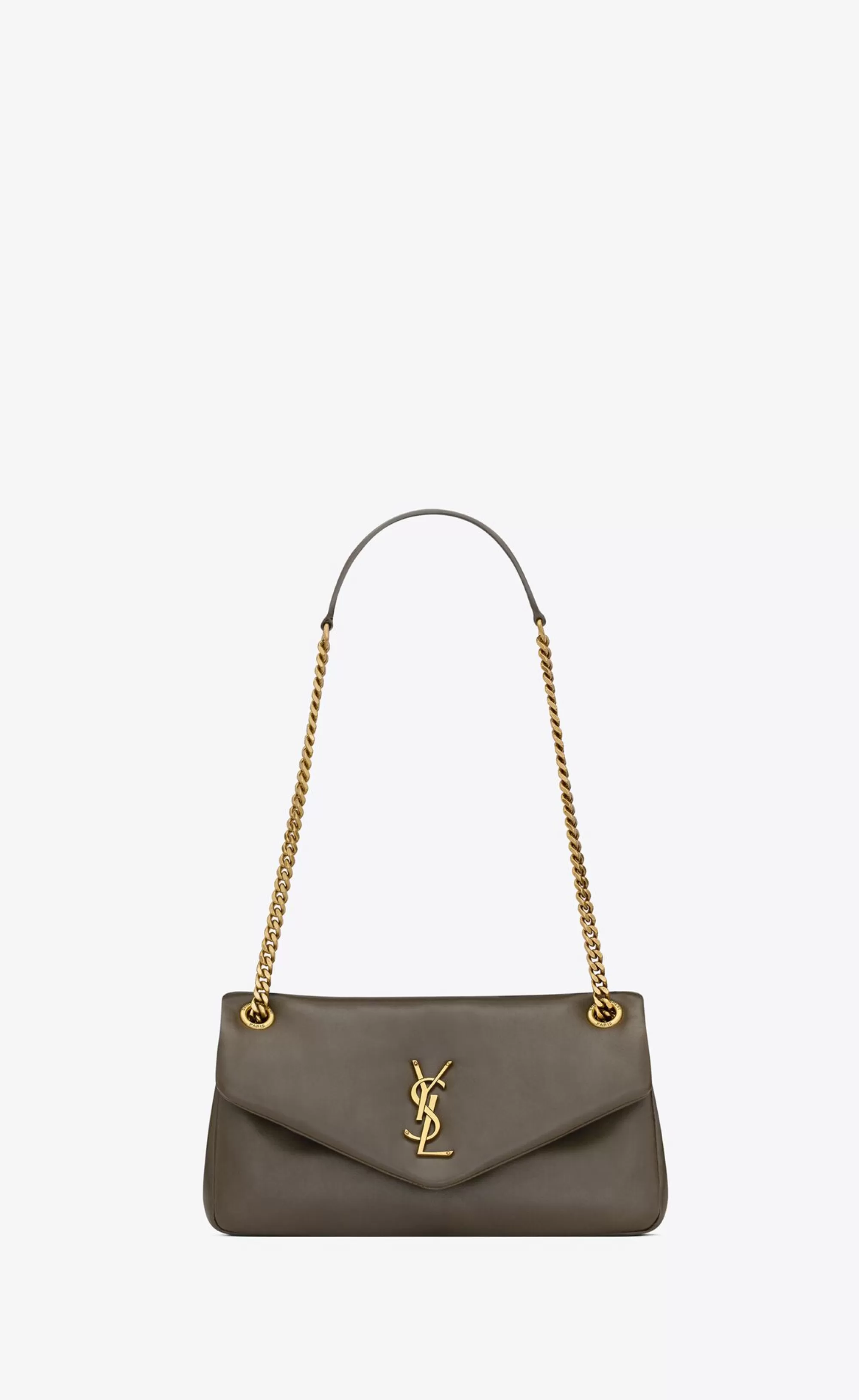 Women Saint Laurent SHOULDER BAGS^Calypso In Plunged Lambskin | | YSL.com