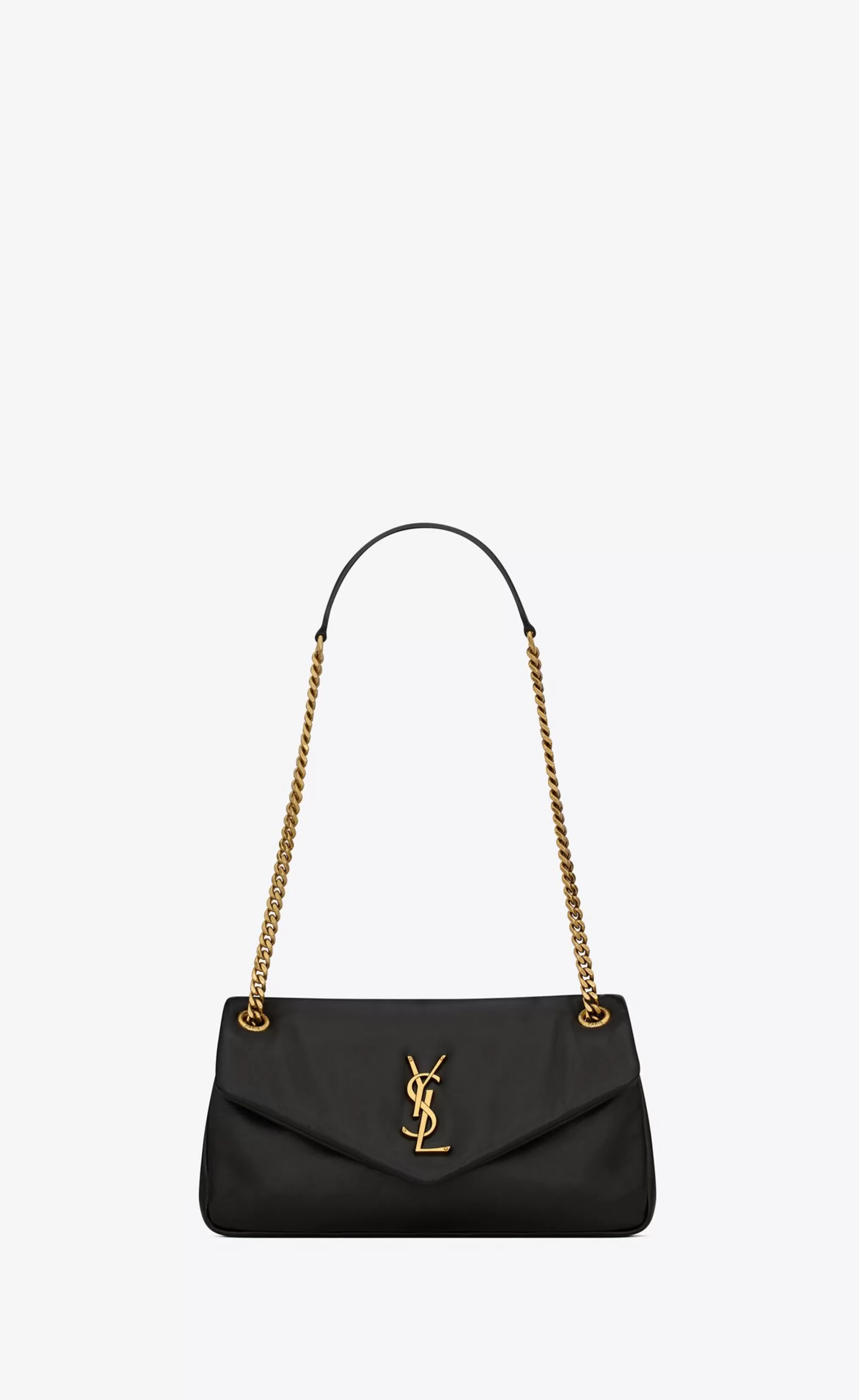 Women Saint Laurent SHOULDER BAGS^Calypso In Plunged Lambskin | | YSL.com