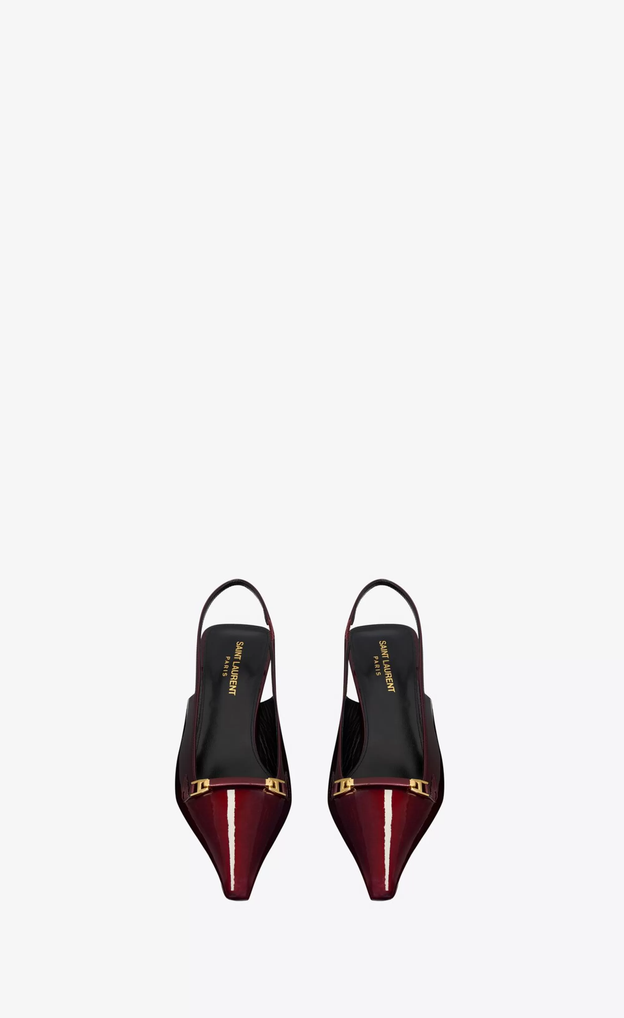 Women Saint Laurent SLINGBACKS^CARINE Slingback Pumps In Patent Leather | | YSL.com