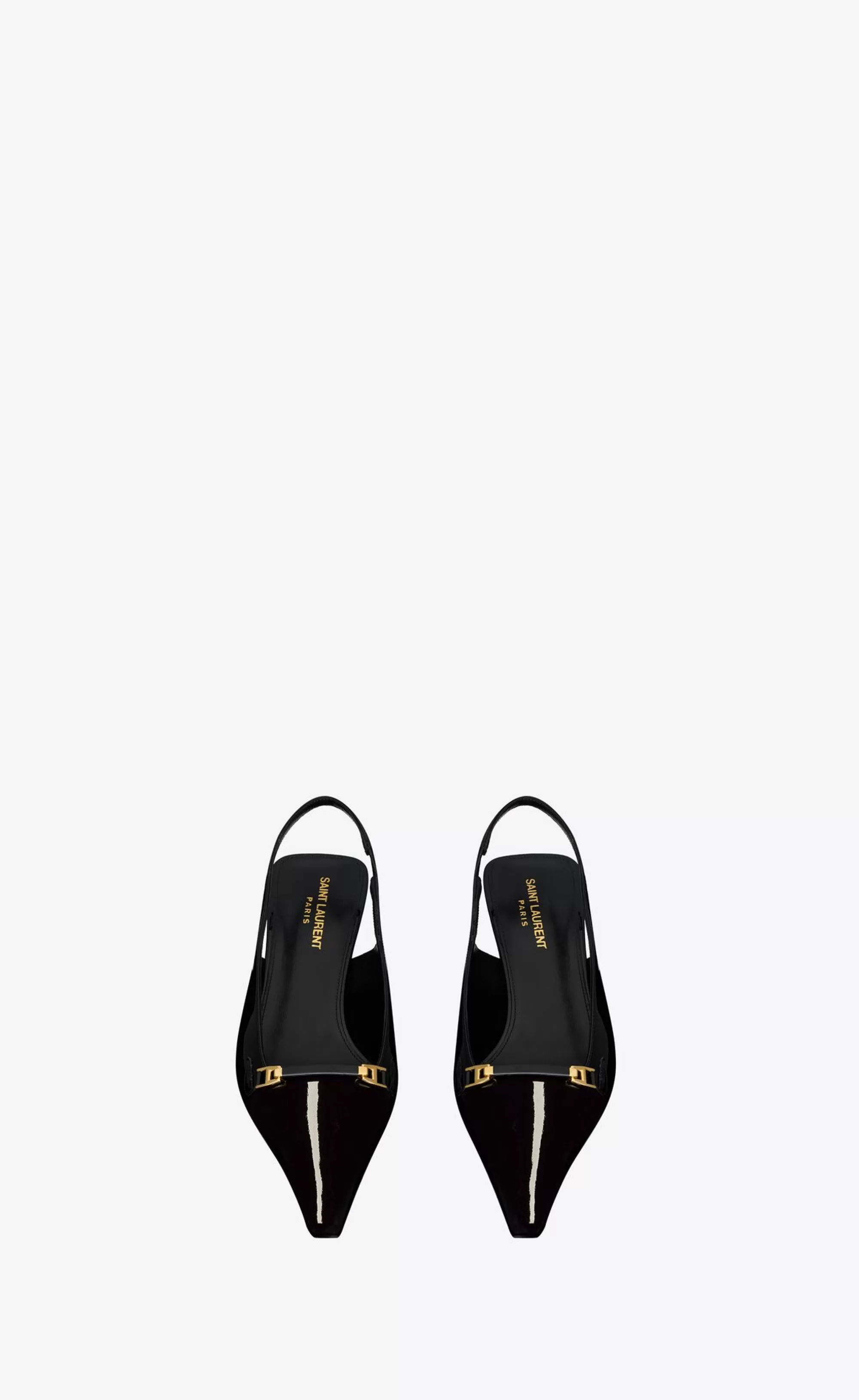 Women Saint Laurent SLINGBACKS^CARINE Slingback Pumps In Patent Leather | | YSL.com