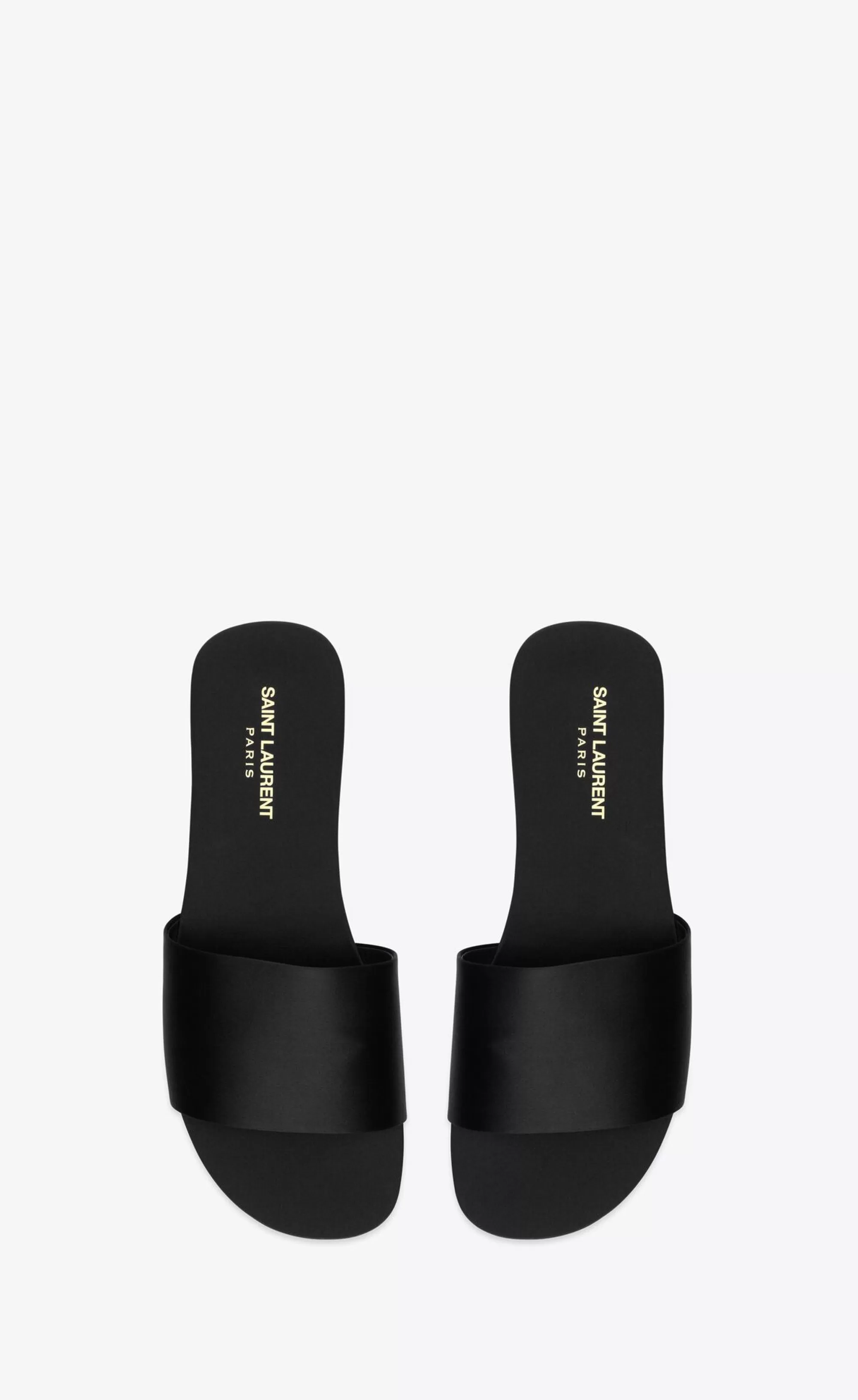 Saint Laurent ESPADRILLES AND SANDALS | NEW ARRIVALS^CARLYLE Slides In Satin Crepe | | YSL.com