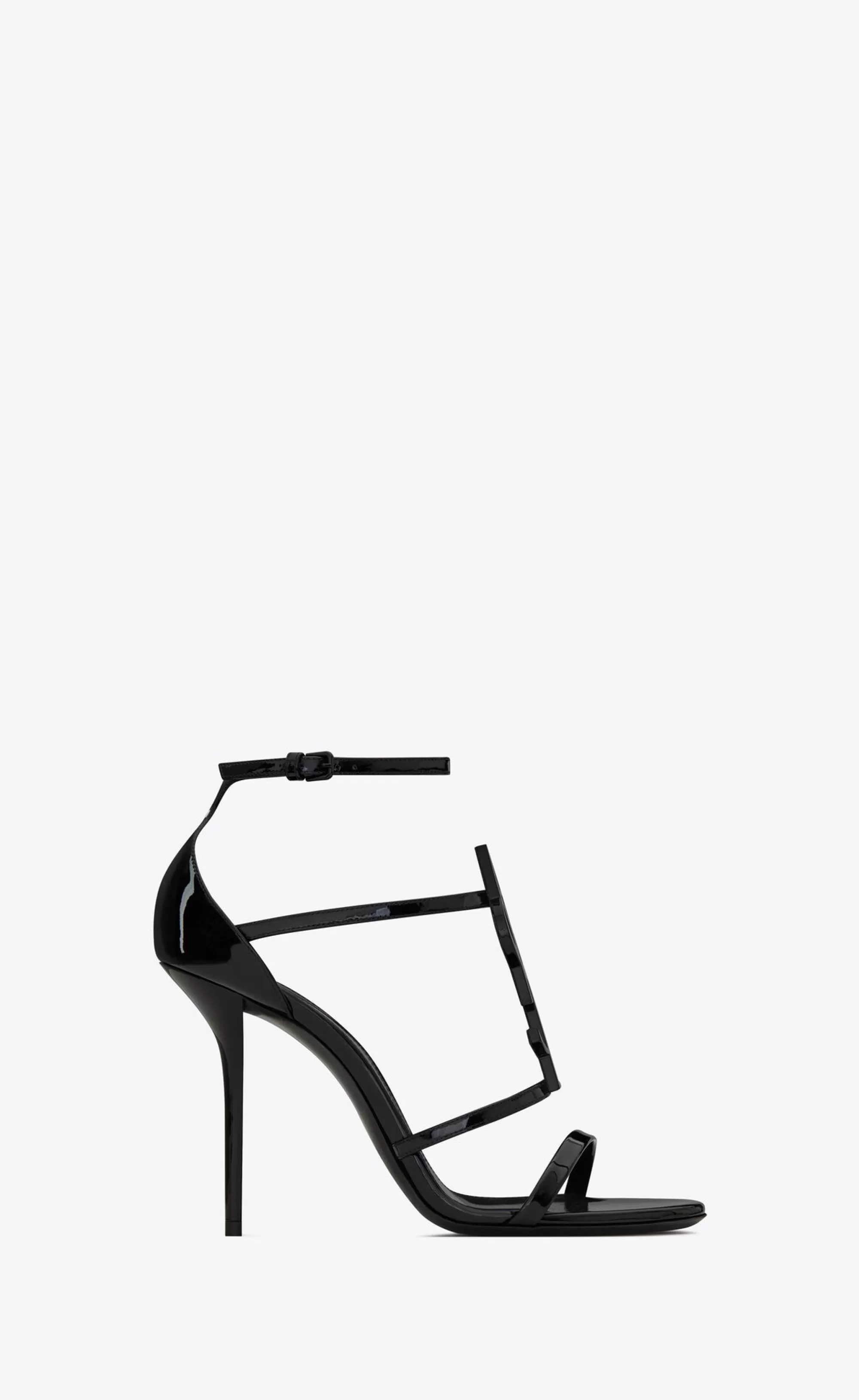 Women Saint Laurent High Heel Sandals^CASSANDRA Sandals In Patent Leather | | YSL.com