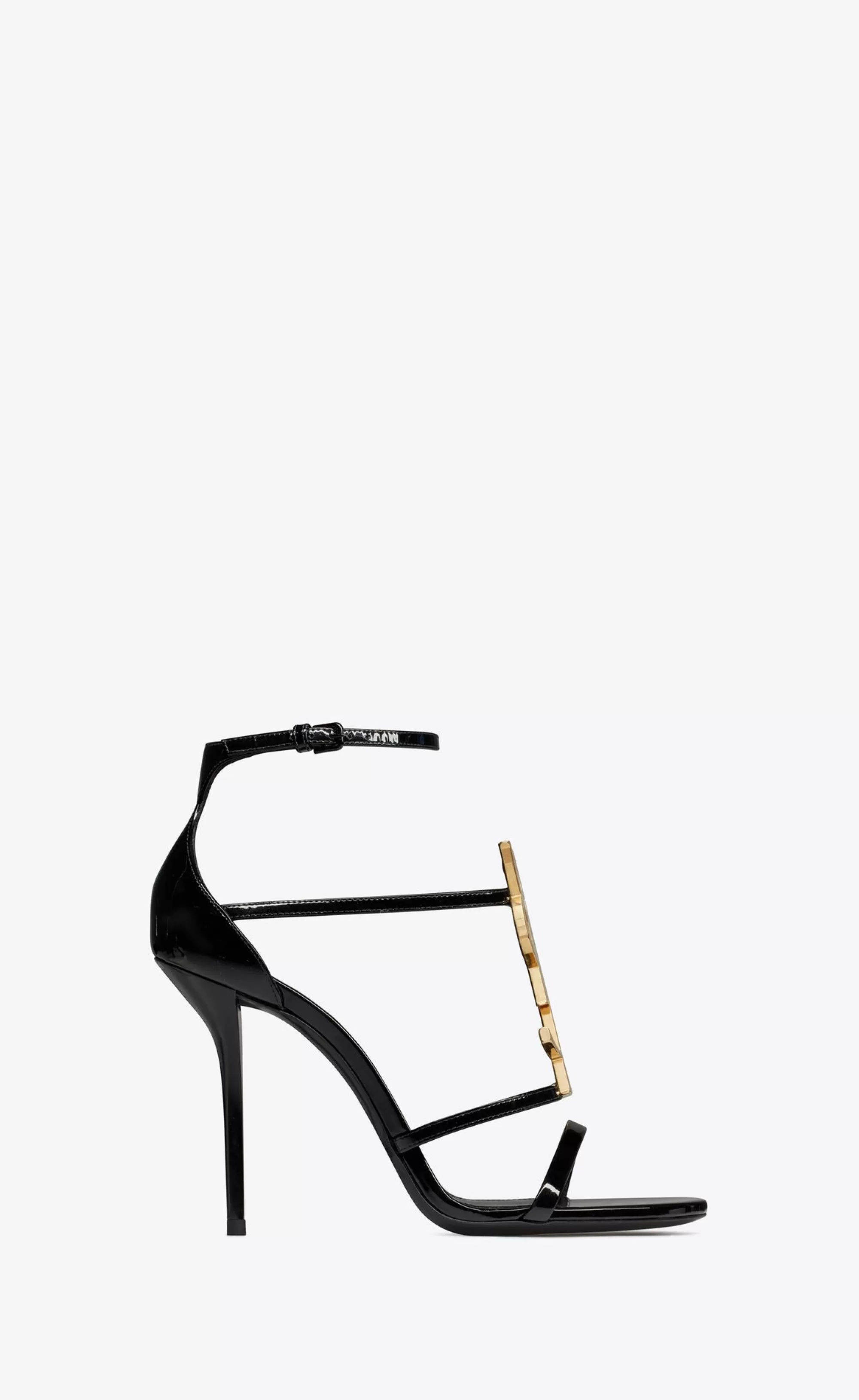 Women Saint Laurent High Heel Sandals^Cassandra Sandals In Patent Leather | | YSL.com