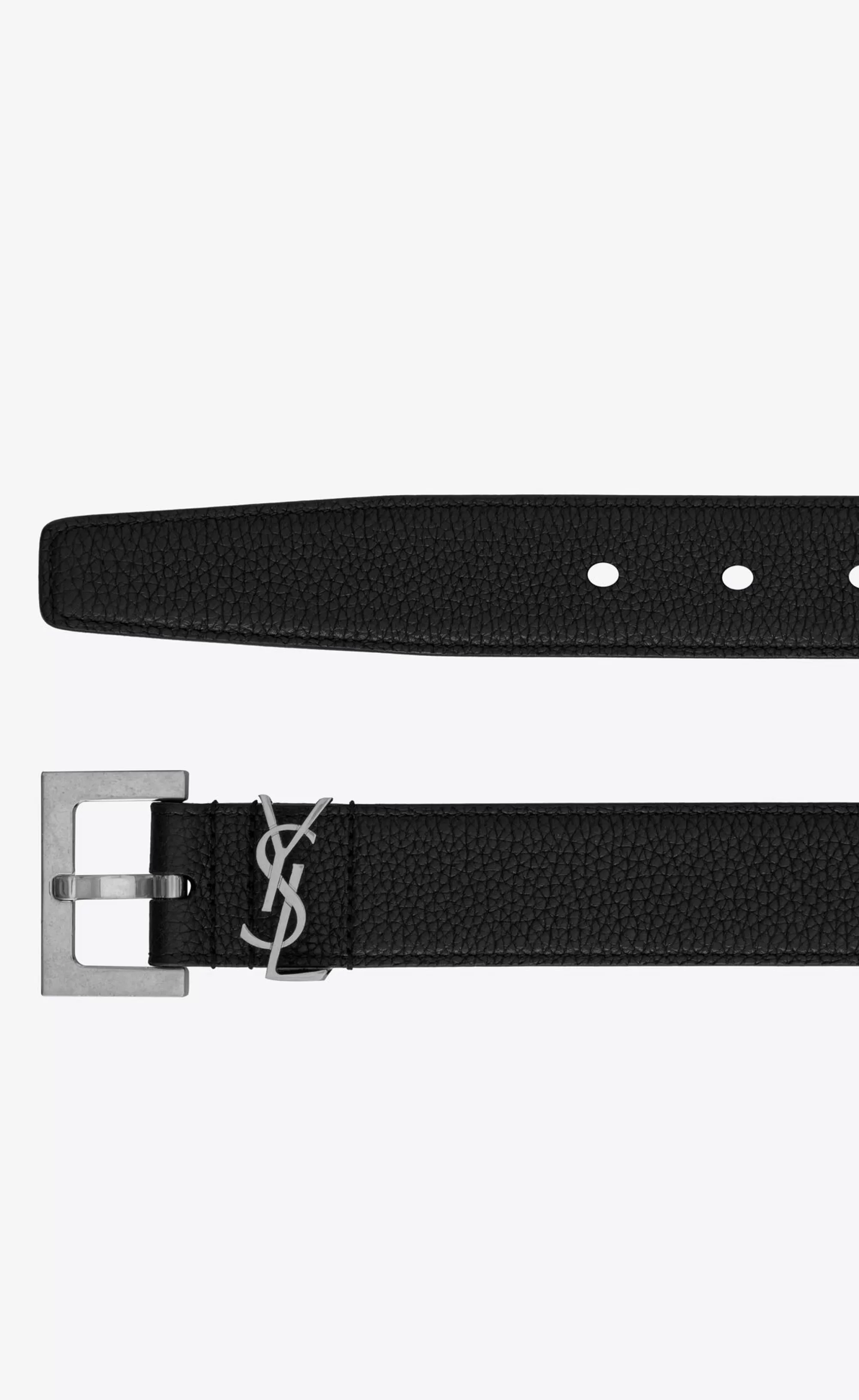 Saint Laurent BELTS^Cassandre BELT IN GRAINED LEATHER | | YSL.com