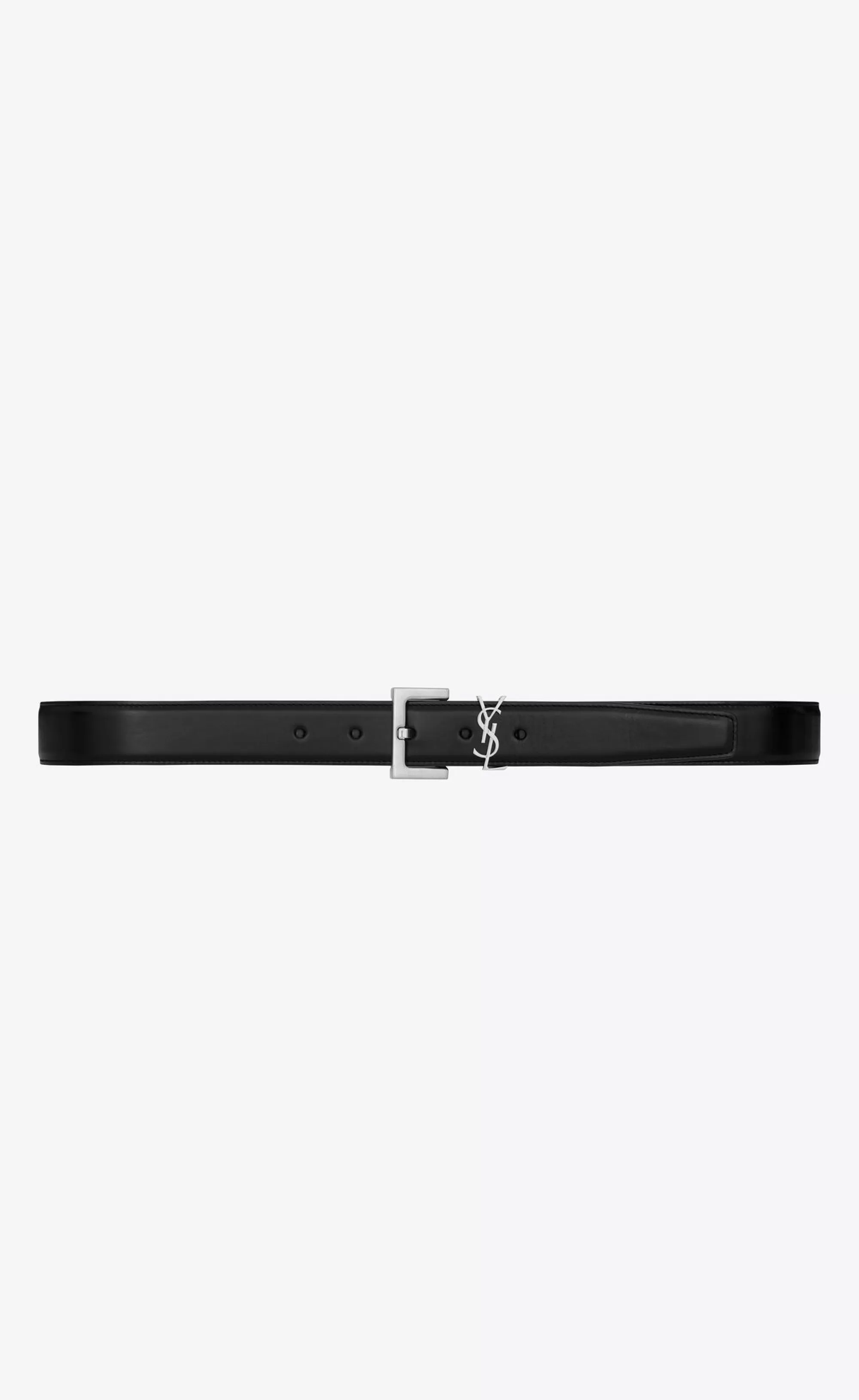 Saint Laurent BELTS^CASSANDRE Belt In Smooth Leather | | YSL.com