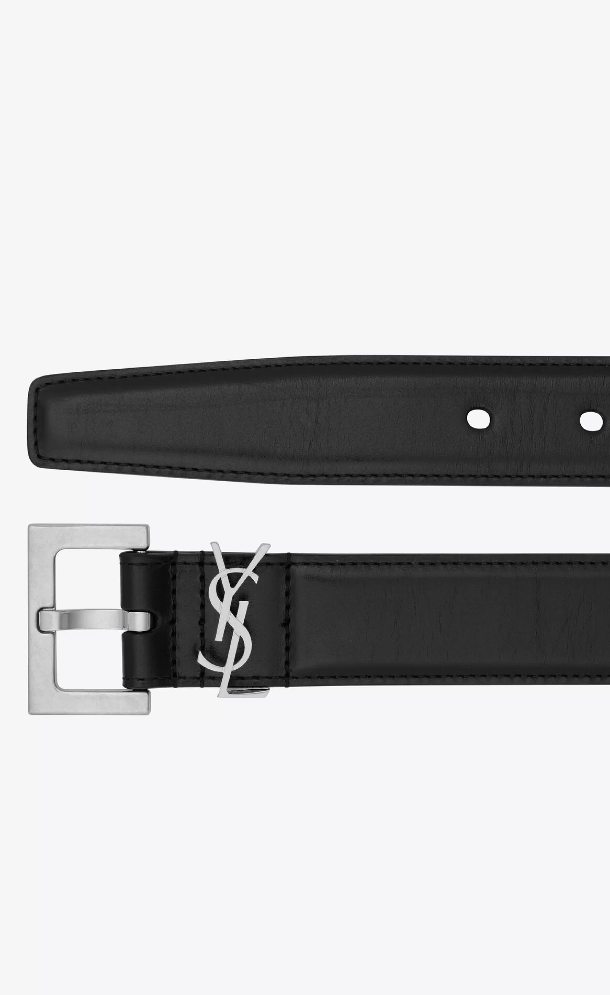 Saint Laurent BELTS^CASSANDRE Belt In Smooth Leather | | YSL.com