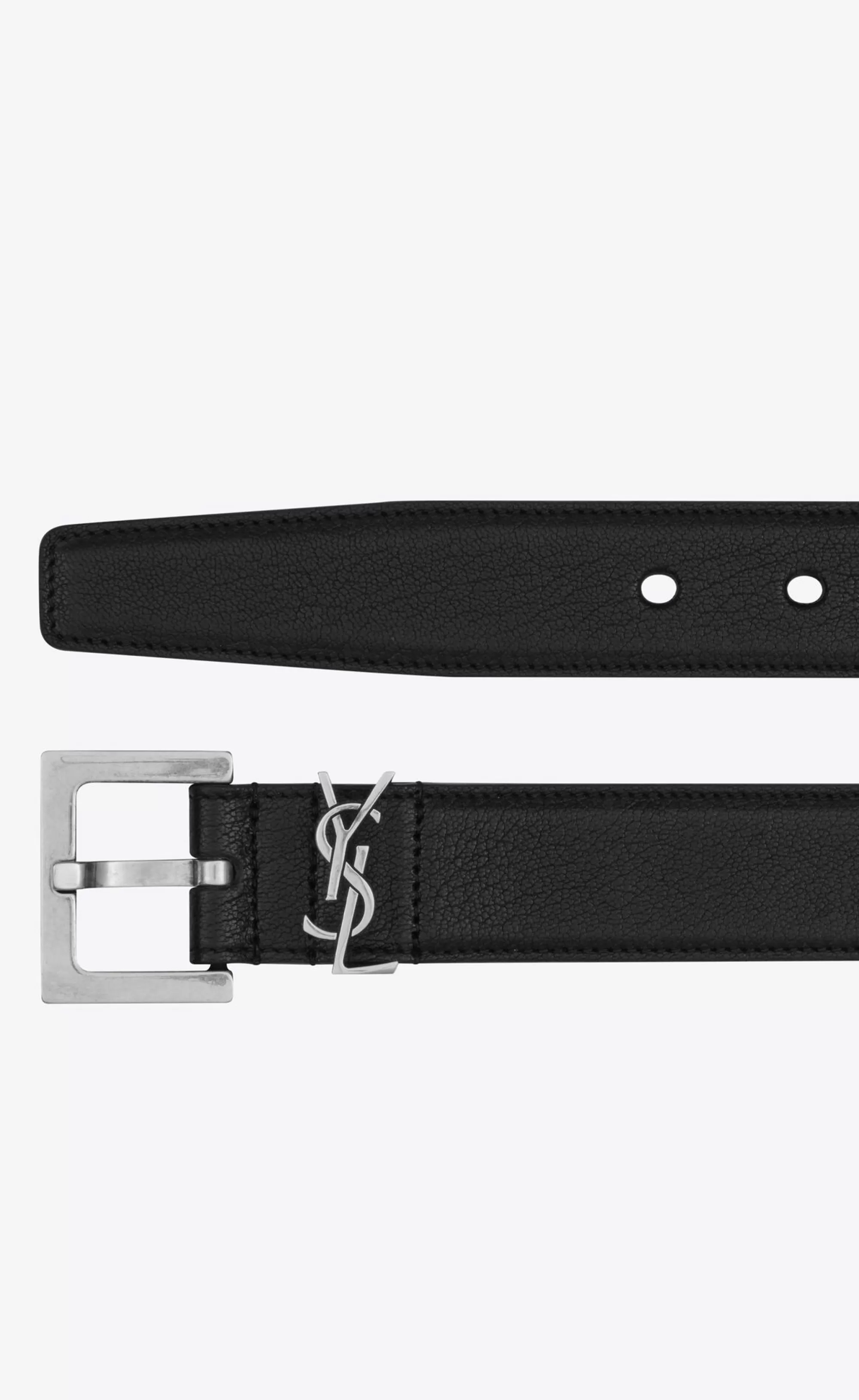 Saint Laurent BELTS^CASSANDRE BELT IN SMOOTH LEATHER | | YSL.com