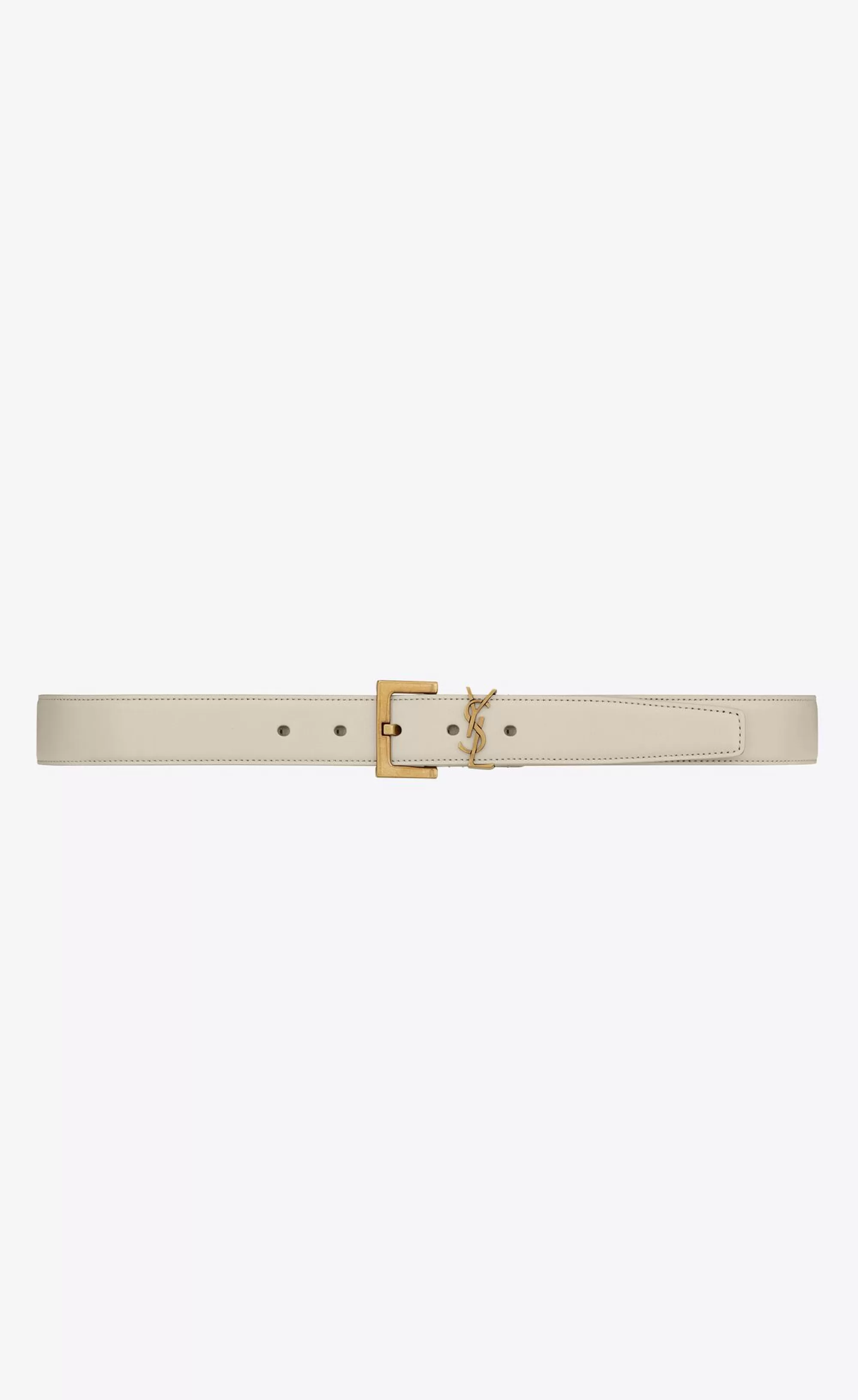 Women Saint Laurent BELTS^CASSANDRE BELT WITH SQUARE BUCKLE IN SHINY BOX LEATHER | | YSL.com