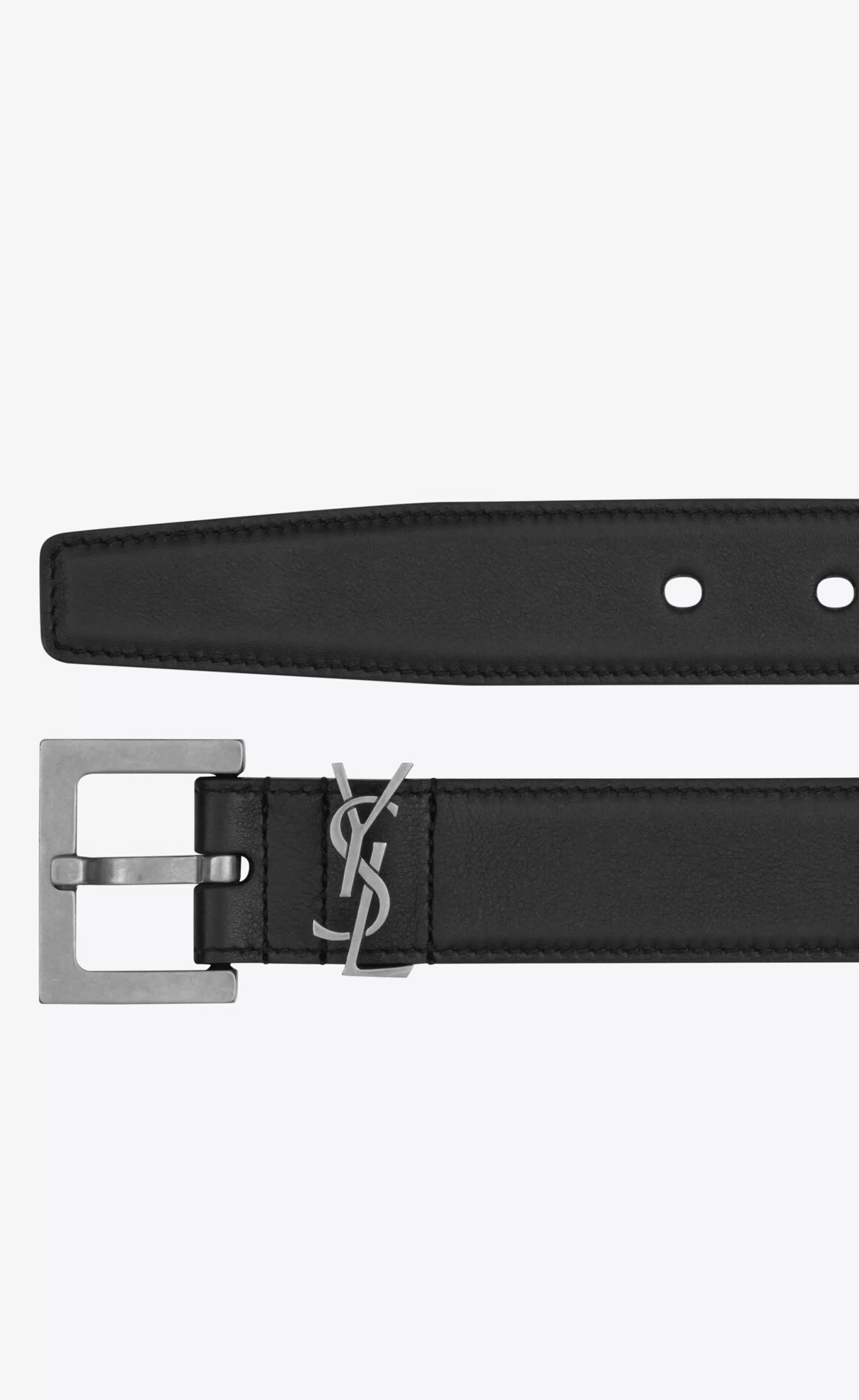 Women Saint Laurent BELTS^Cassandre Belt With Square Buckle In Smooth Leather | | YSL.com