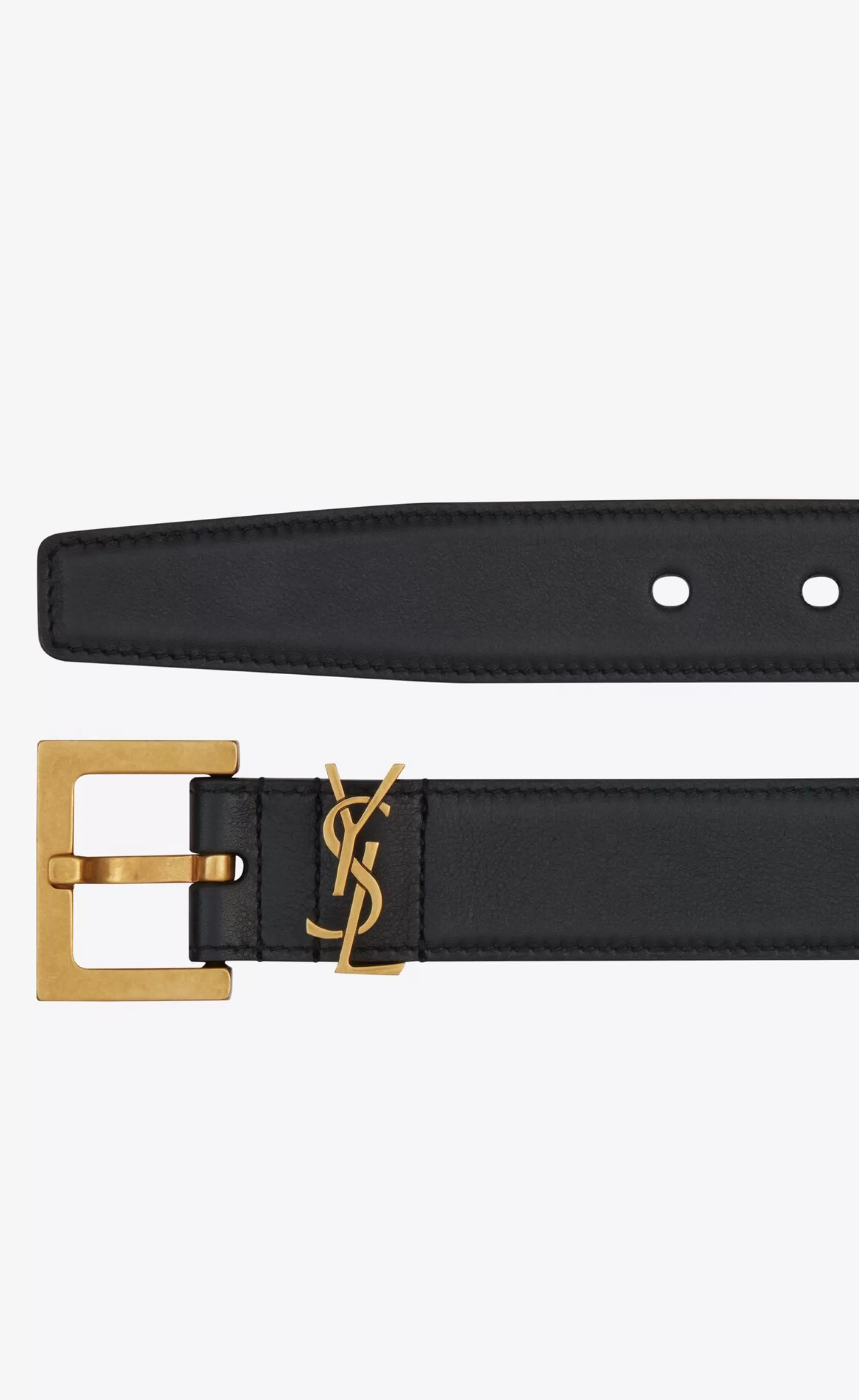 Women Saint Laurent BELTS^Cassandre Belt With Square Buckle In Smooth Leather | | YSL.com