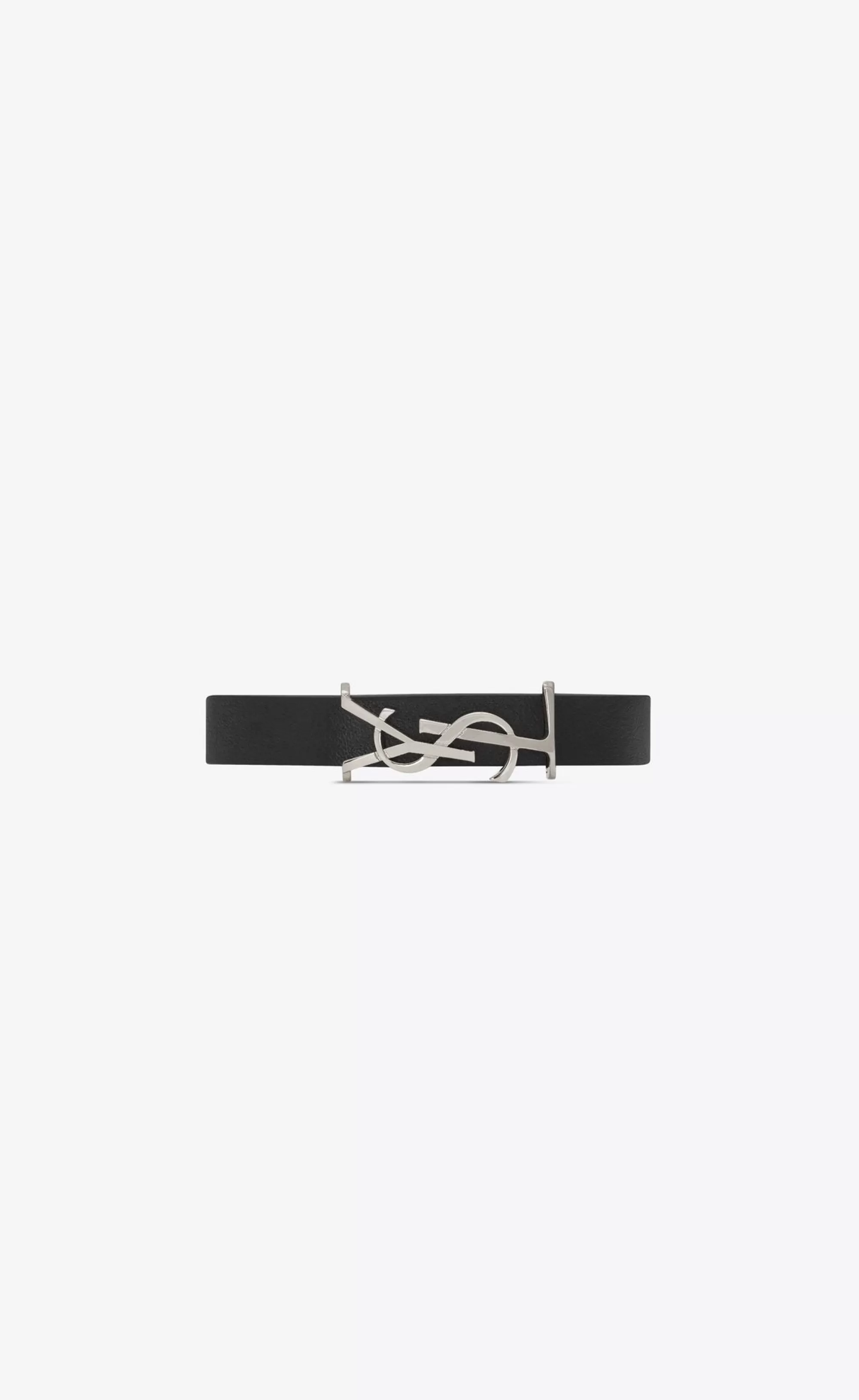 Women Saint Laurent Leather bracelets | Leather bracelets^CASSANDRE Bracelet In Leather | | YSL.com