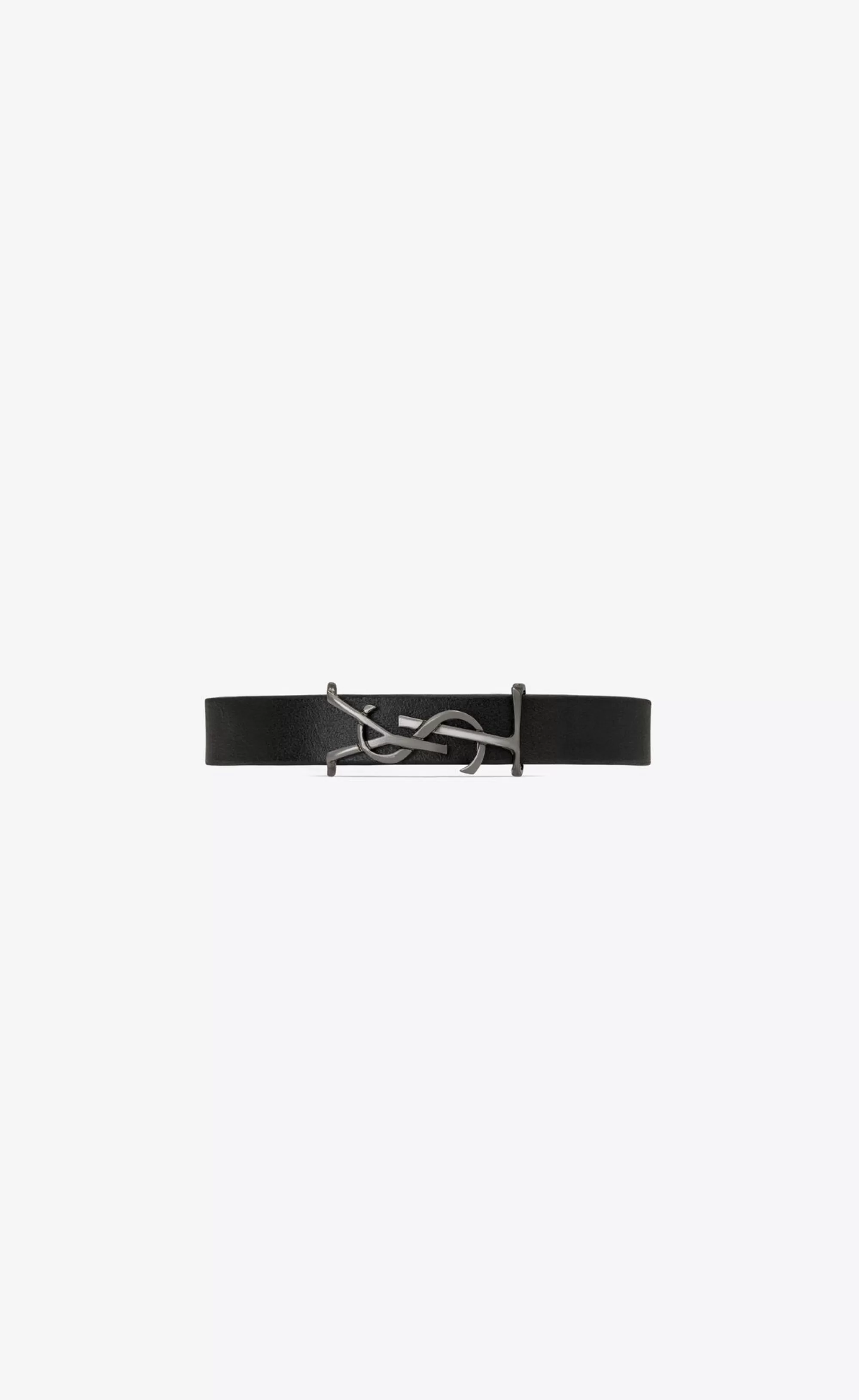 Women Saint Laurent Leather bracelets | Leather bracelets^CASSANDRE Bracelet In Leather | | YSL.com