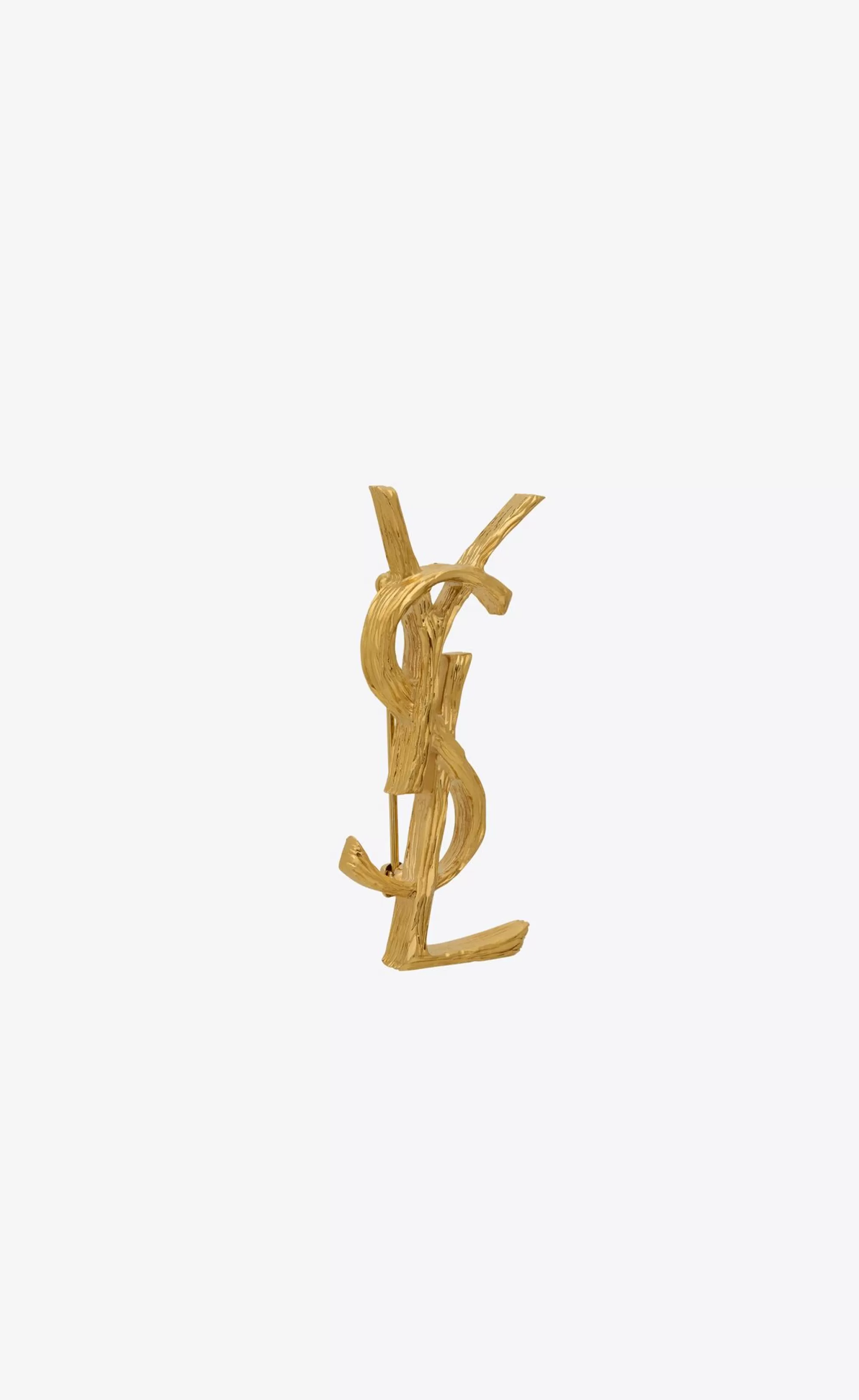 Women Saint Laurent BROOCHES^CASSANDRE Brooch In Metal | | YSL.com