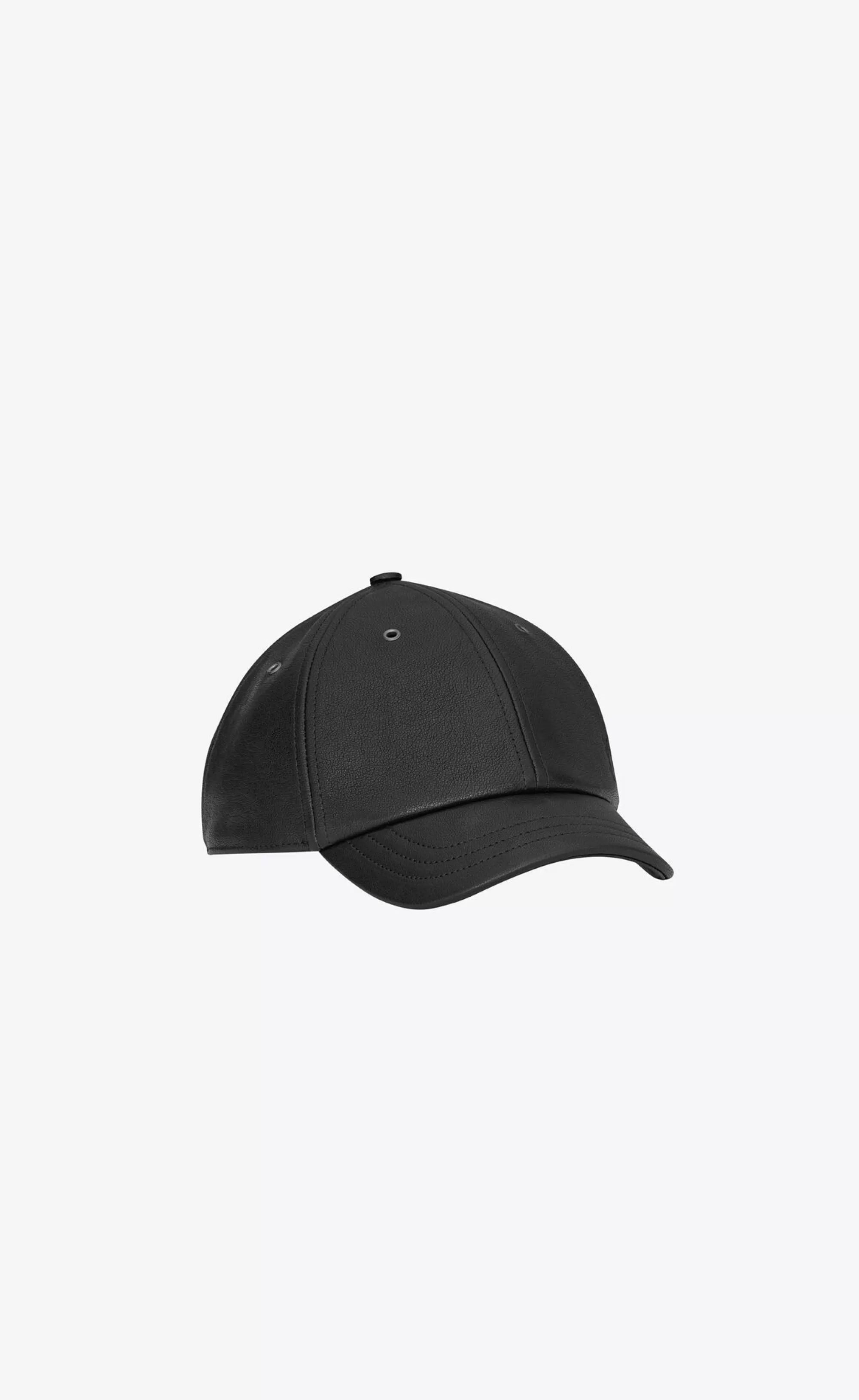 Women Saint Laurent HATS | HATS AND GLOVES^CASSANDRE Cap In Leather | | YSL.com