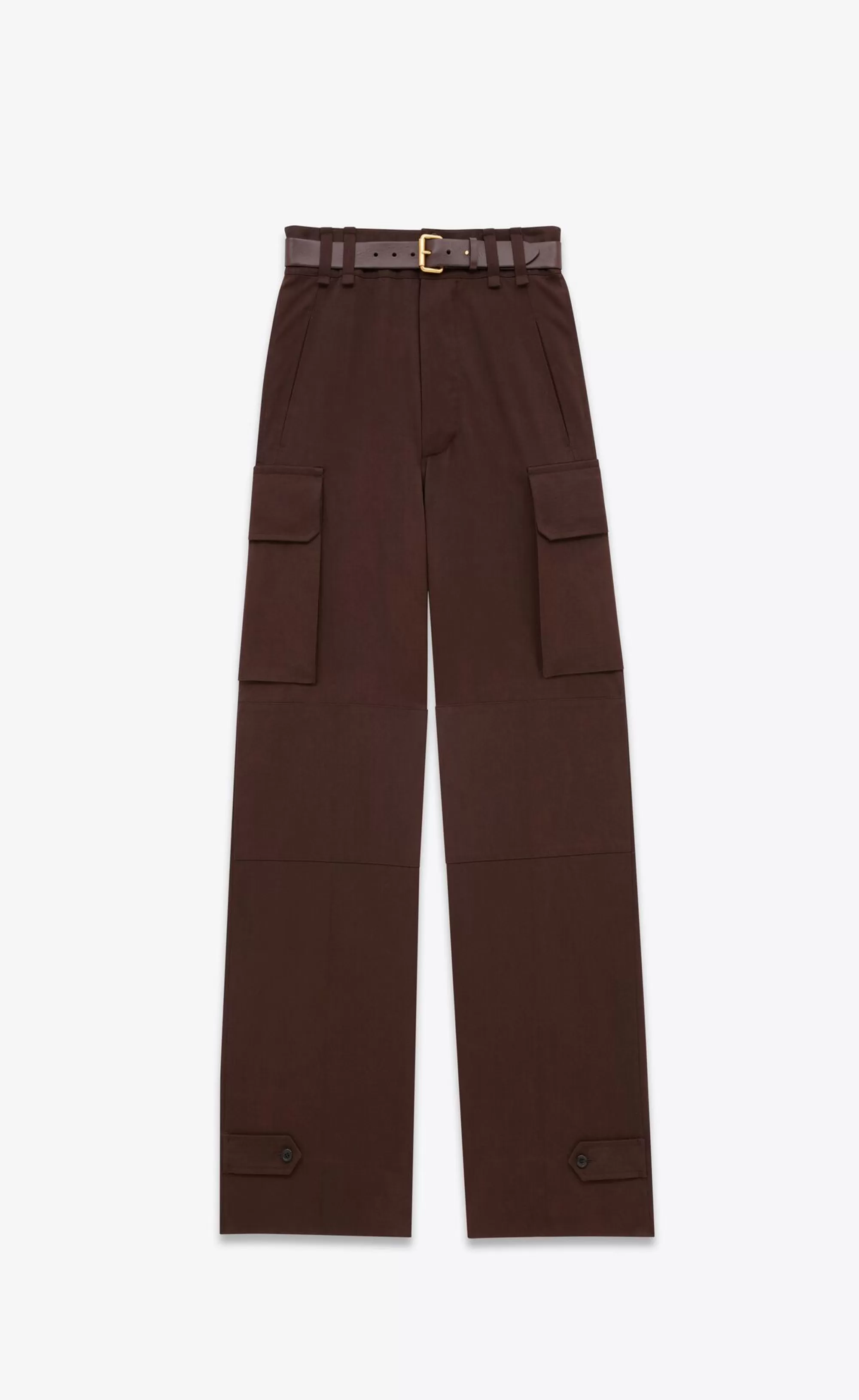 Women Saint Laurent Denim | JACKETS AND PANTS^CASSANDRE Cargo Pants In Cotton Gabardine | | YSL.com