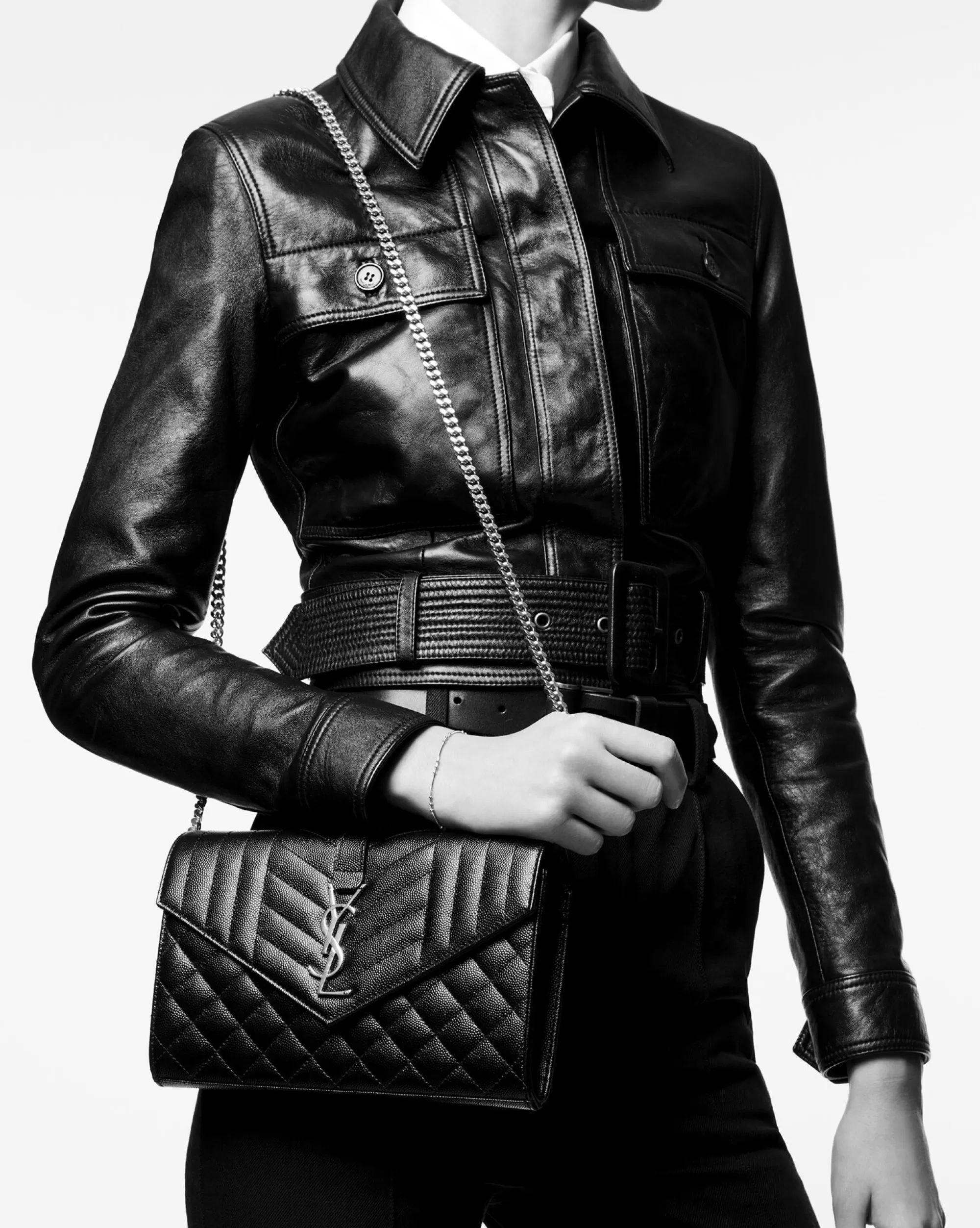 Women Saint Laurent CHAIN WALLETS^CASSANDRE CHAIN WALLET IN QUILTED LEATHER | | YSL.com