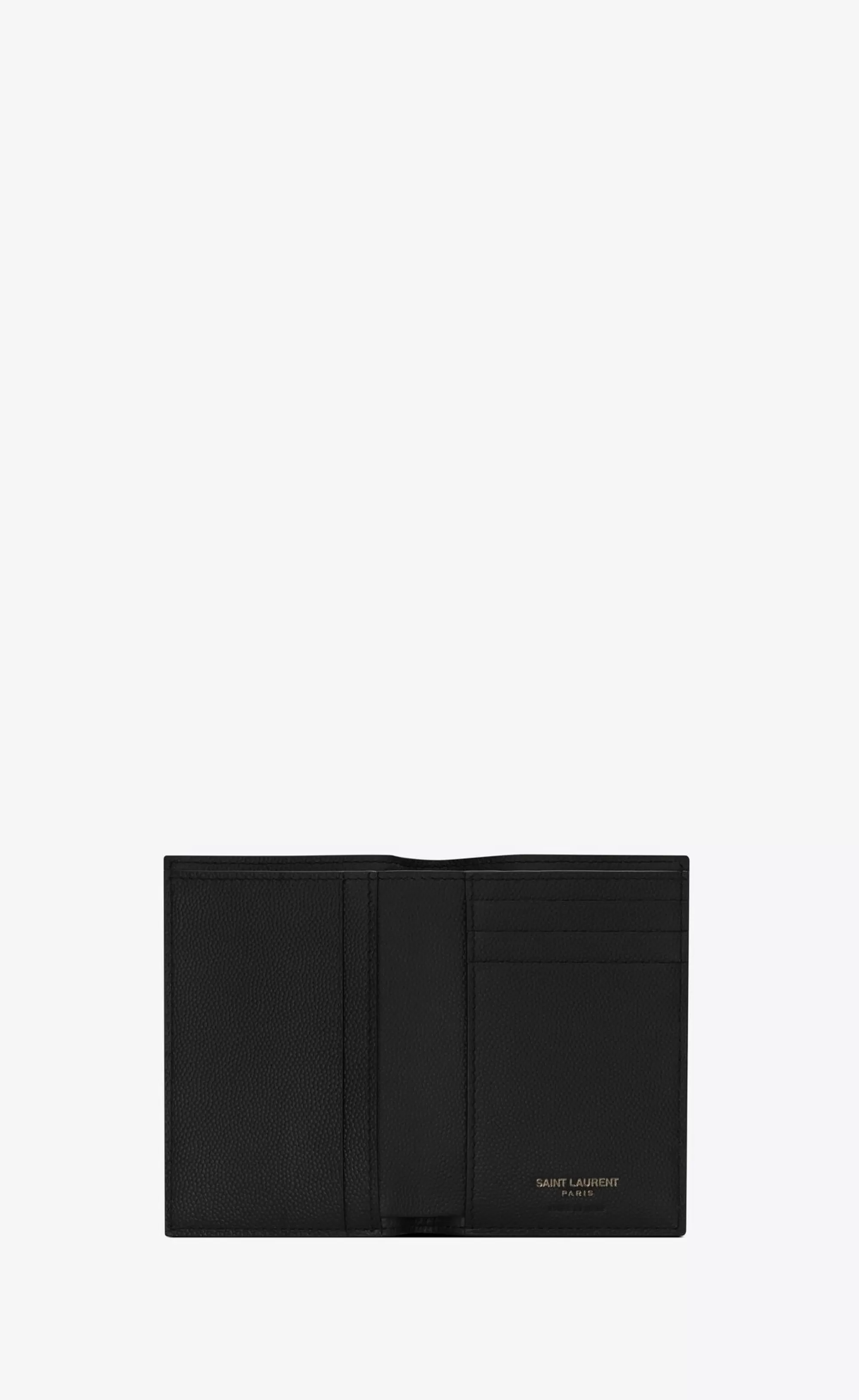 Saint Laurent CARD CASES^CASSANDRE Credit Card Wallet In Grain De Poudre Embossed Leather | | YSL.com